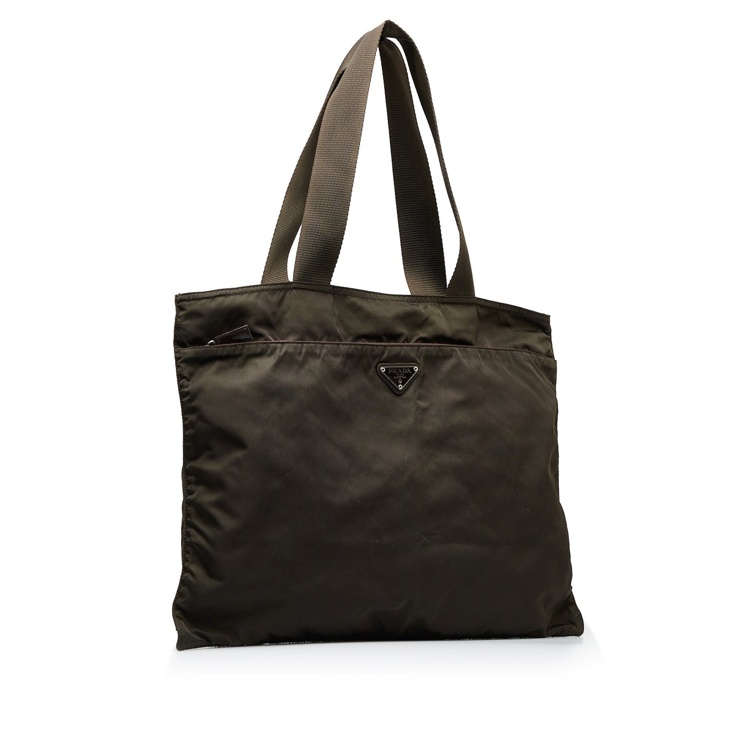 Prada Tessuto Tote Bag Brown