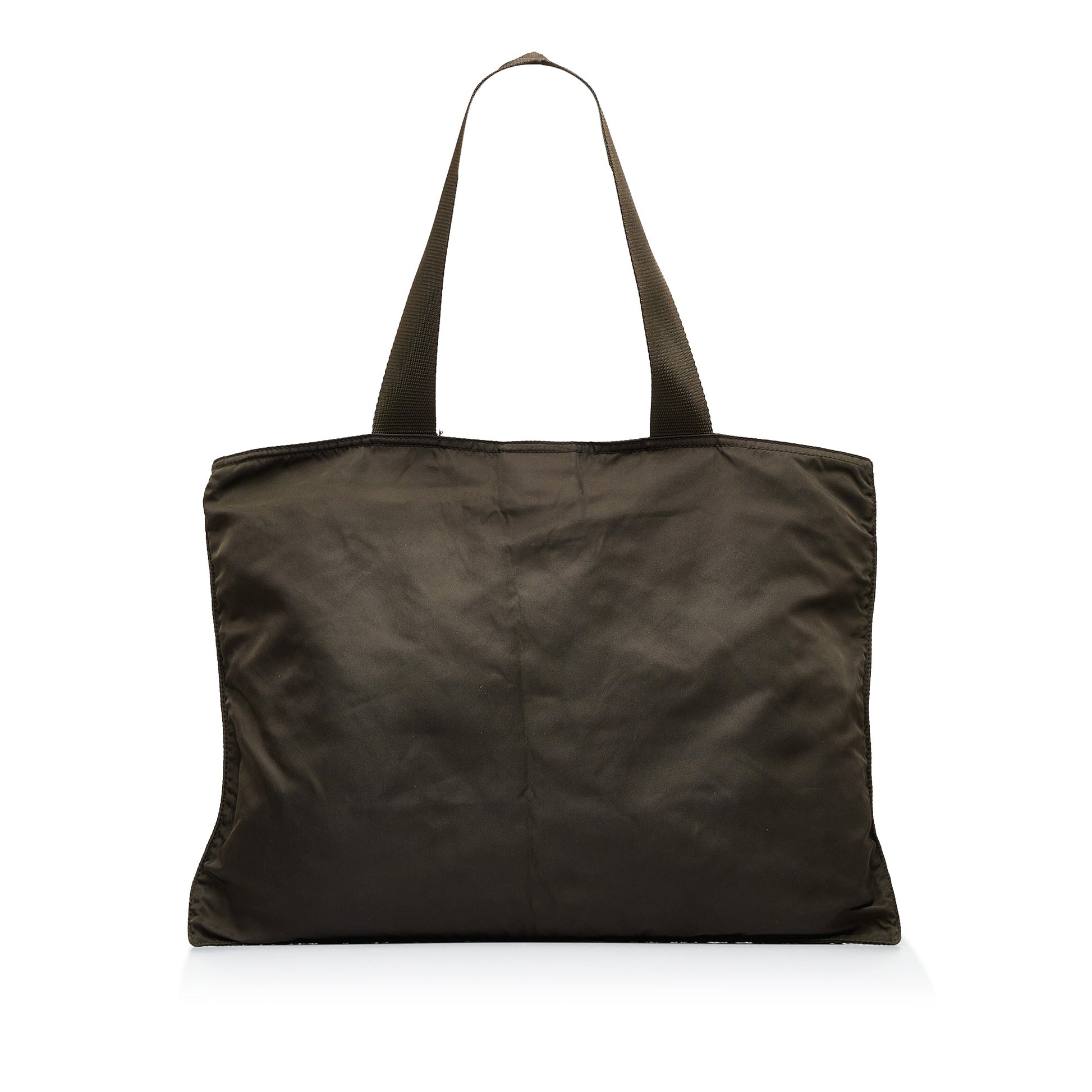 Prada Tessuto Tote Bag Brown