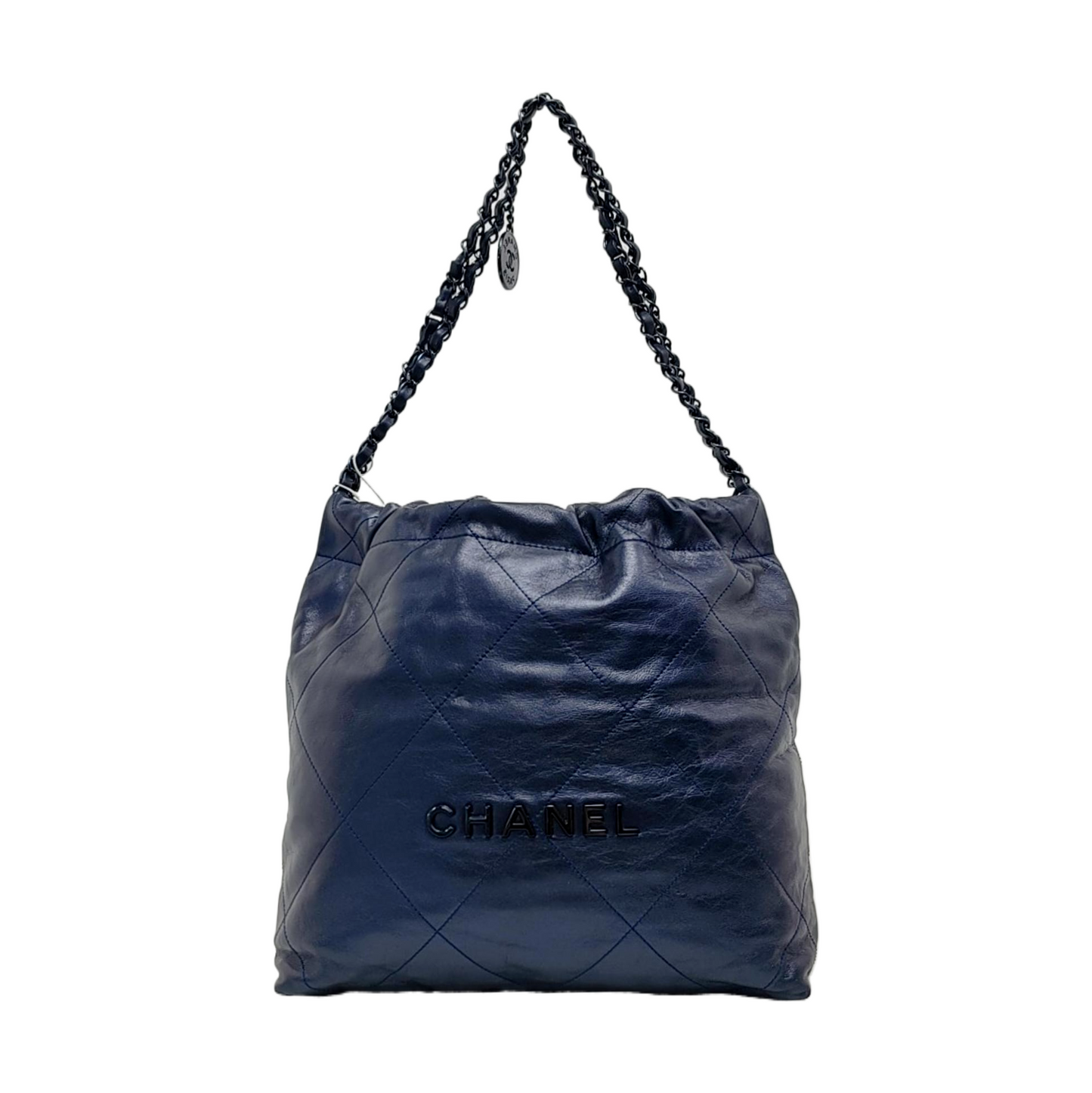 Chanel 22 Hobo Shiny Calfskin Leather Shoulder Bag