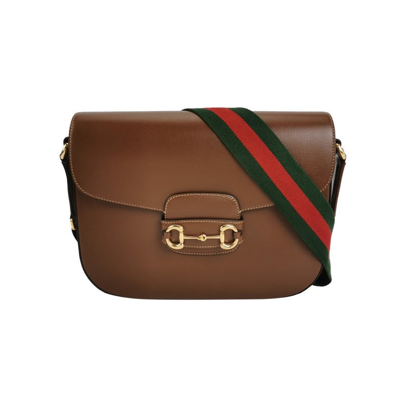 Gucci Horsebit Caramel Leather Brown Medium Shoulder Bag