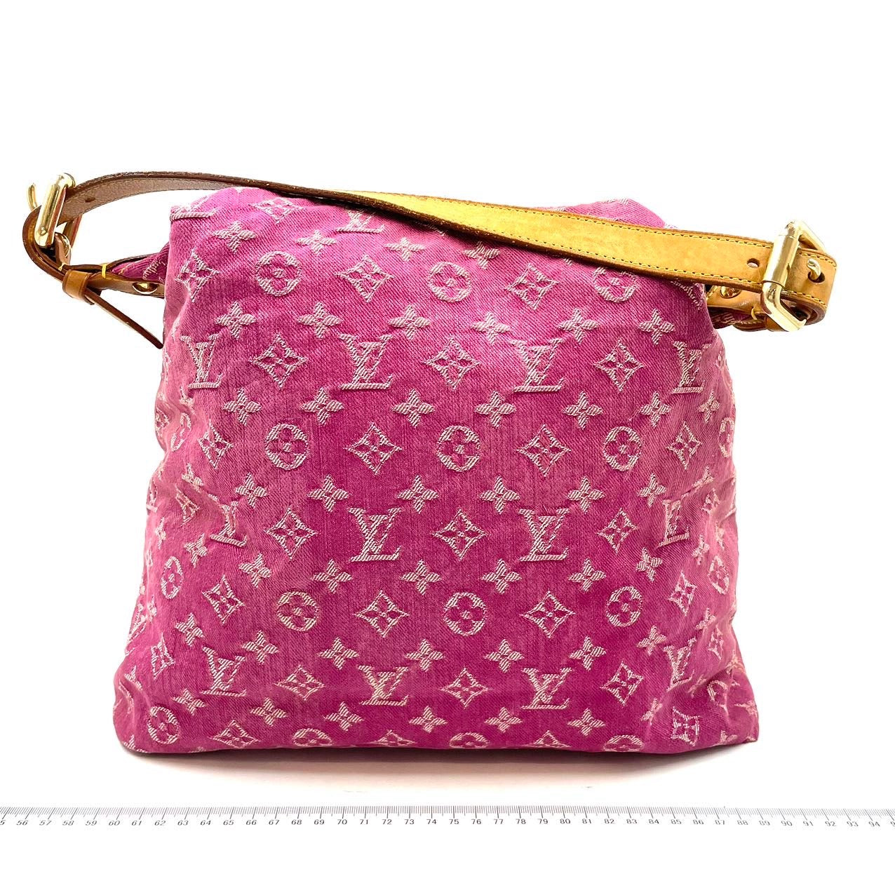 Louis Vuitton Denim Baggy GM Monogram Pink Shoulder Bag