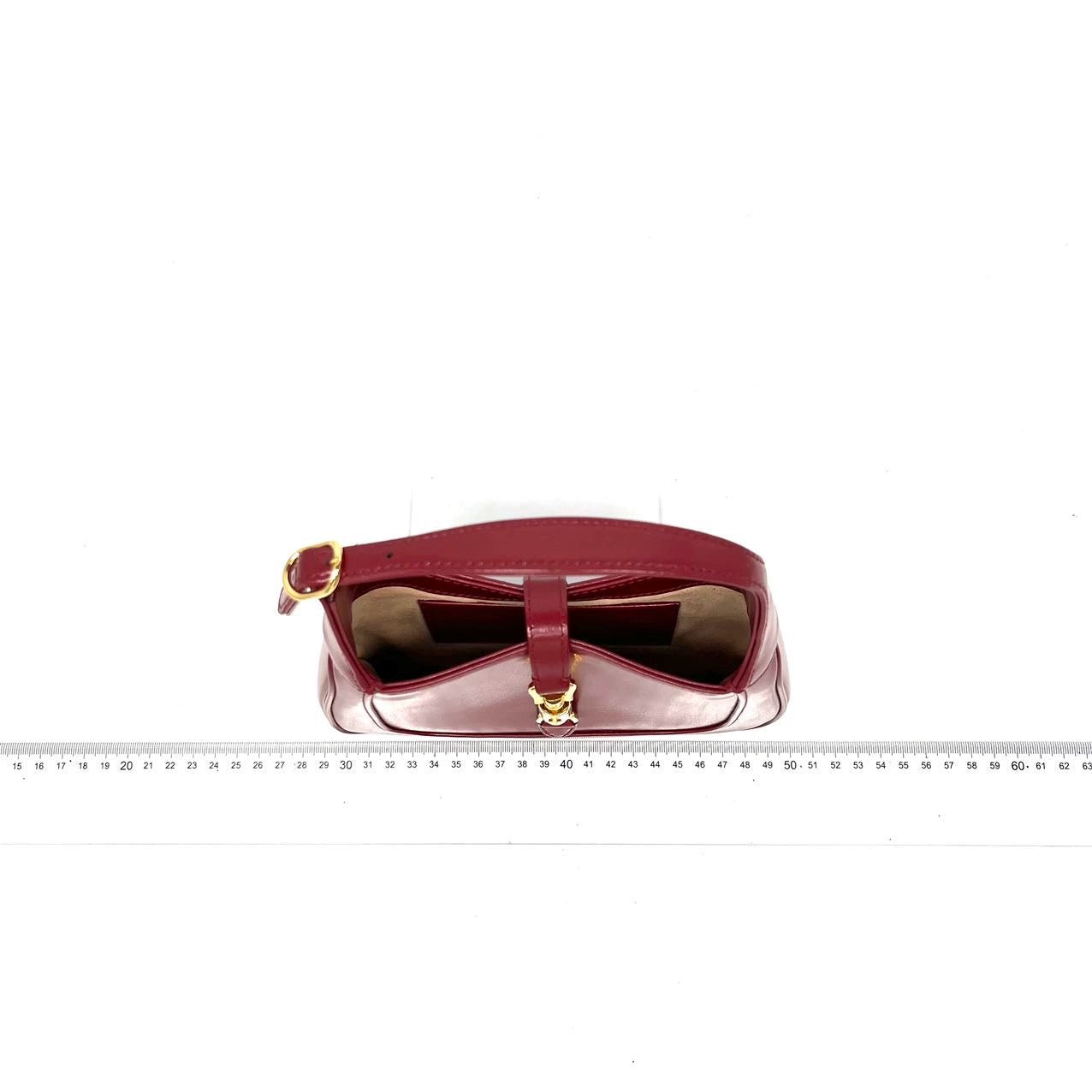 Gucci Jackie Burgundy Leather Red Mini Travel Bag