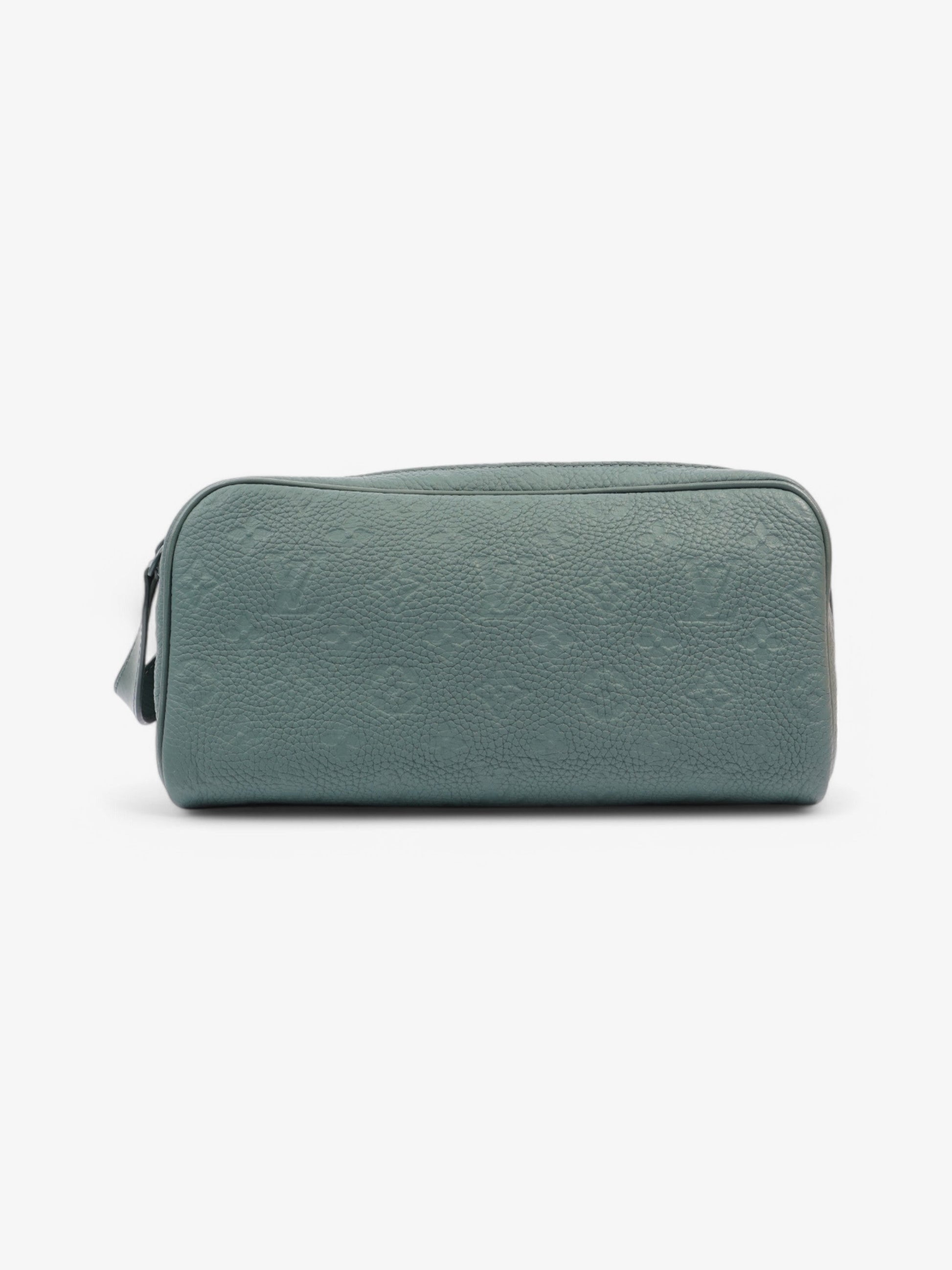Louis Vuitton Dopp Kit Forest Monogram Empreinte Leather Green Handbag
