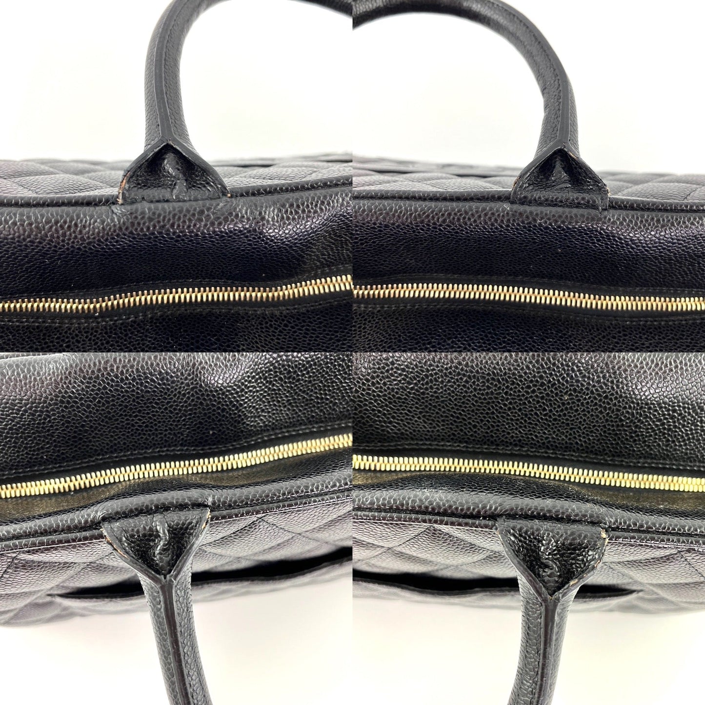 Chanel Black Timeless Caviar Leather Bowler Bag
