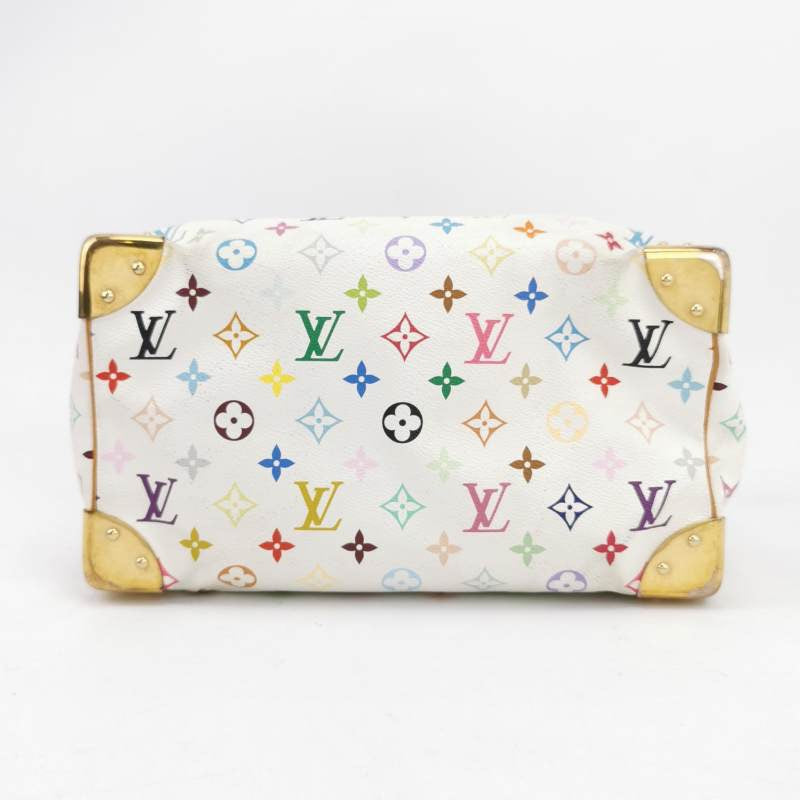 Louis Vuitton x Takashi Murakami Speedy 30 White Multicolor Handbag Multicolor 1