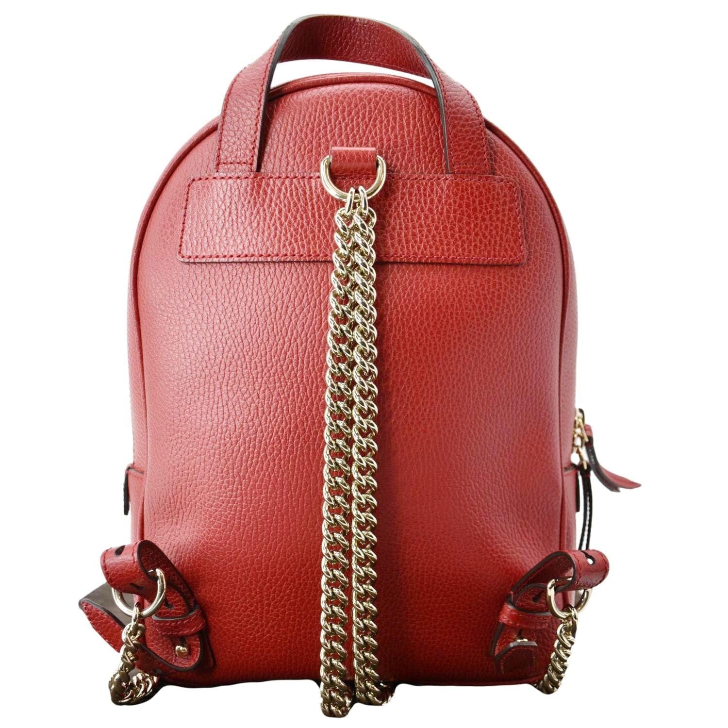 Gucci Soho Backpack Leather Red