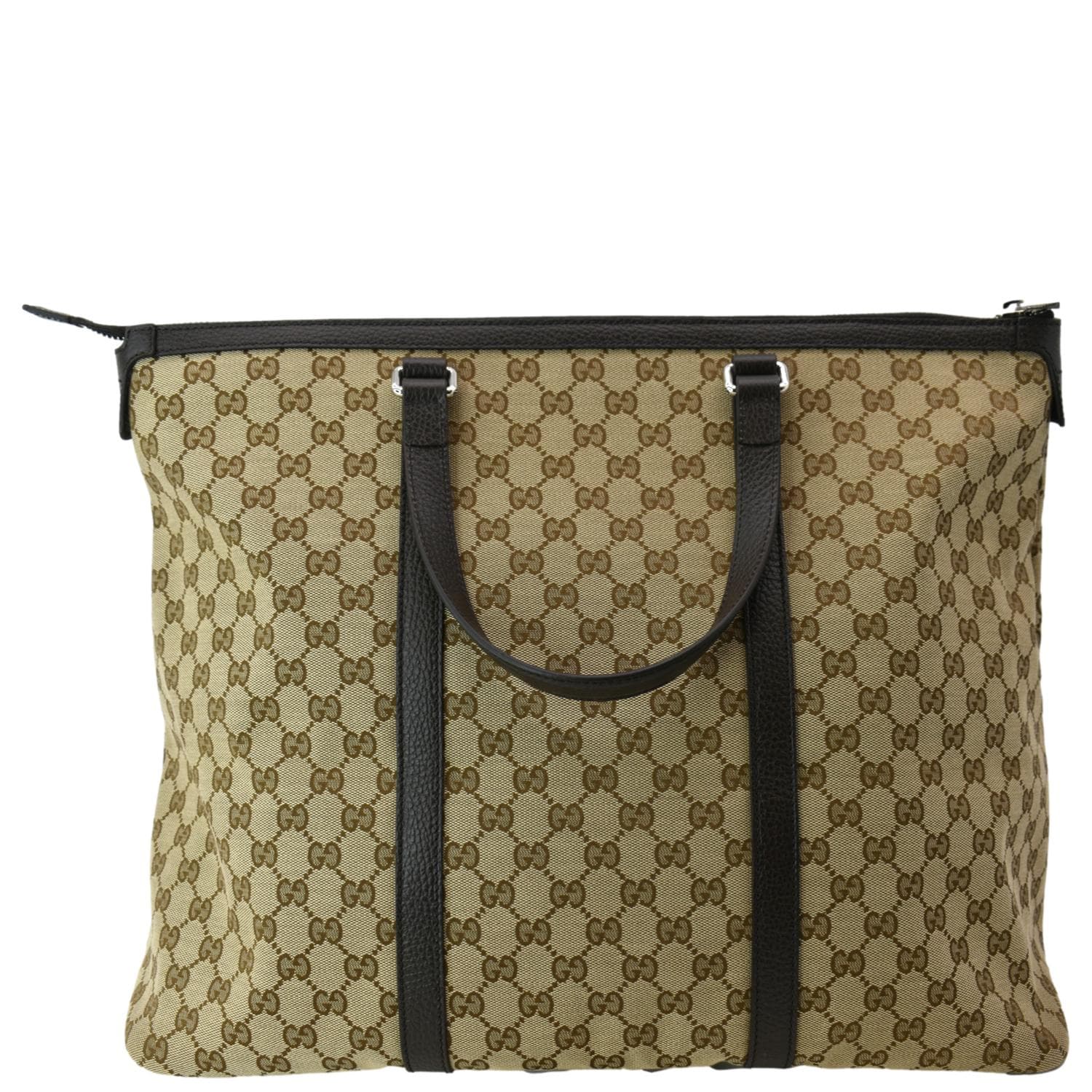 Gucci Tote Travel Bag Canvas Beige Tote Bag