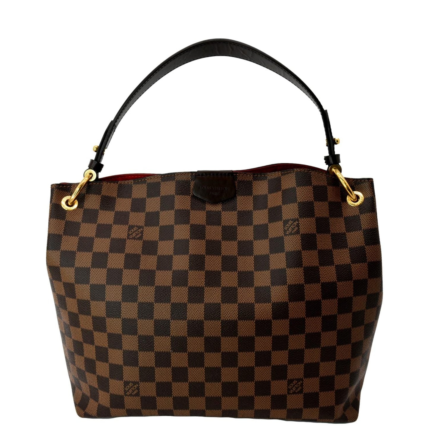 LV Louis Graceful Pm Damier Ebene Shoulder Brown Shoulder Bag