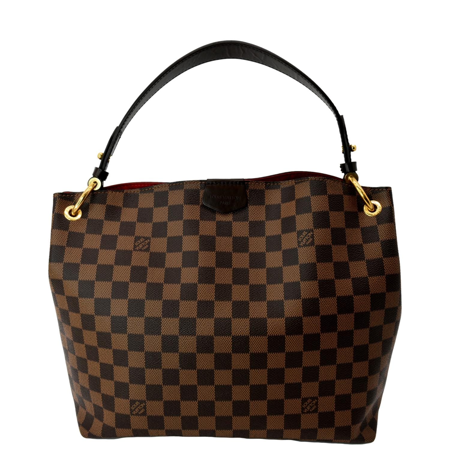 LV Louis Graceful Pm Damier Ebene Shoulder Brown Shoulder Bag