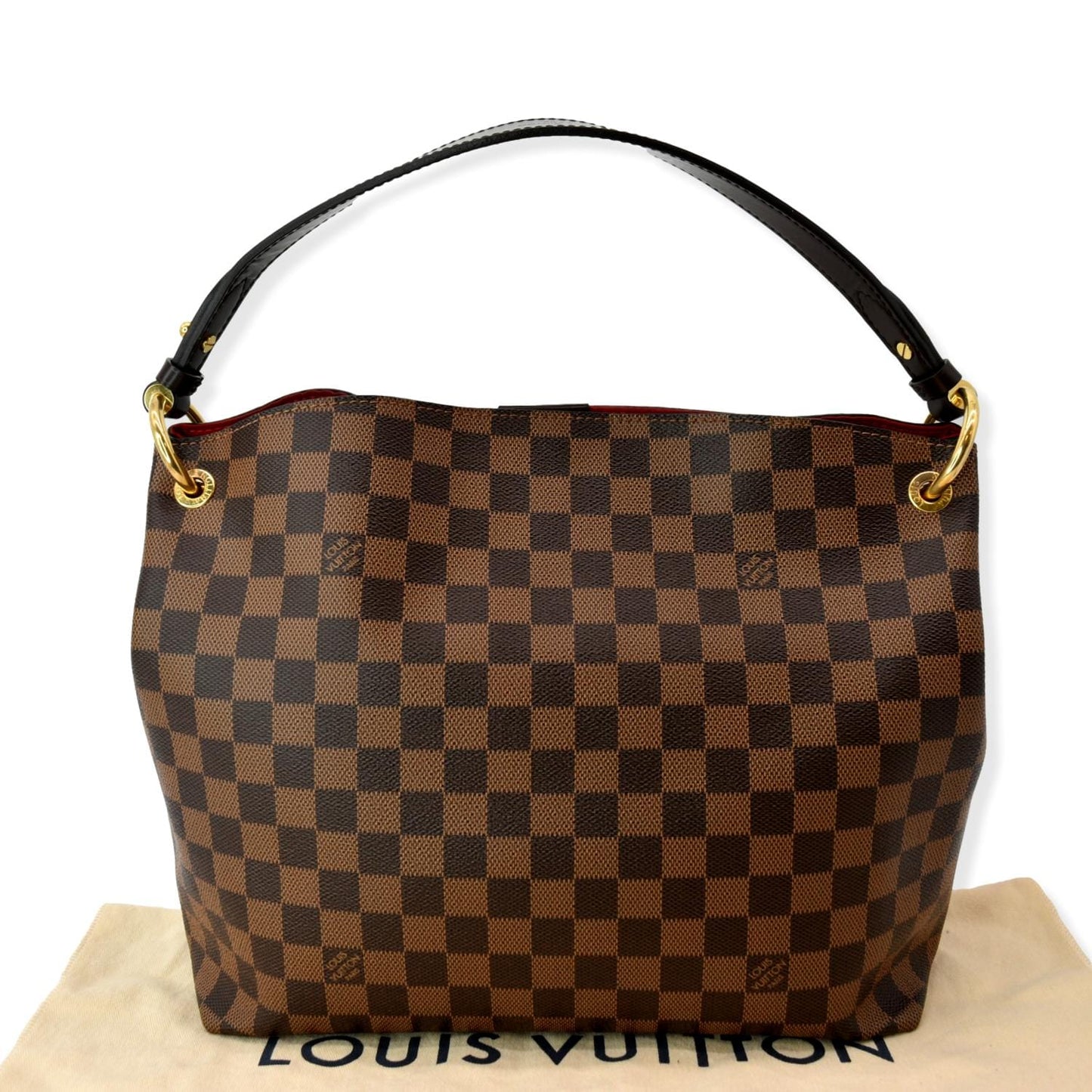 LV Louis Graceful Pm Damier Ebene Shoulder Brown Shoulder Bag