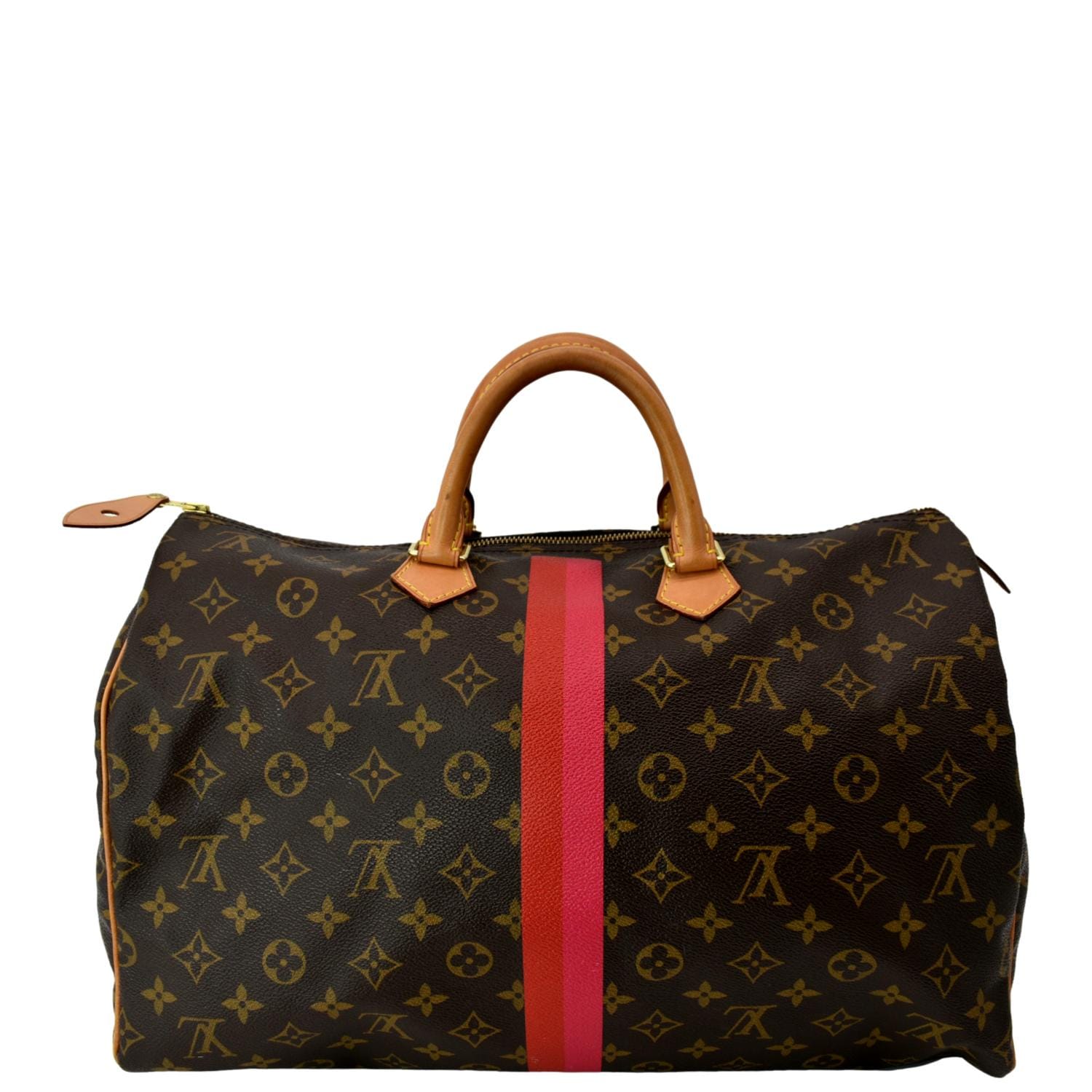 LV Louis Speedy Satchel Bag Canvas Monogram Travel Bag