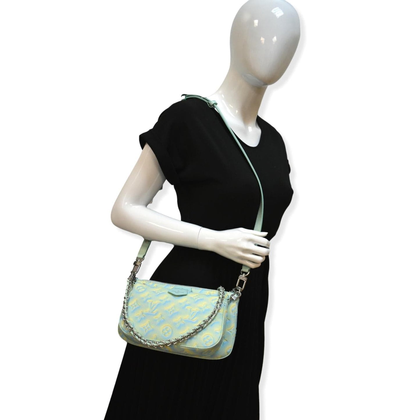 Louis Multi Pochette Accessoires Empreinte Shoulder Bag Monogram