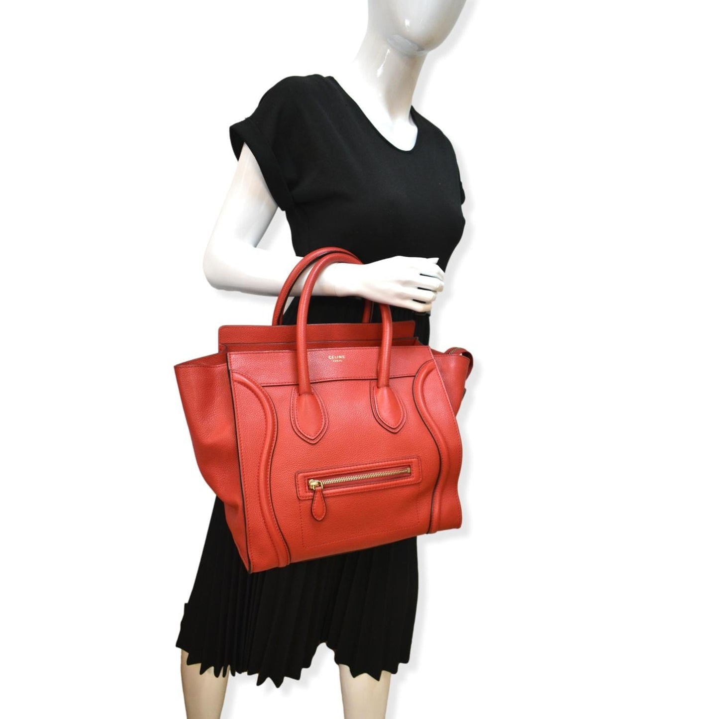 Luggage Minai Tote Bag Leather Red