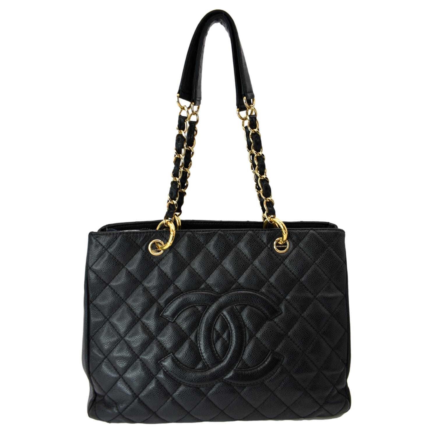 Chanel Grand Shopping GST Caviar Leather Black Travel Bag