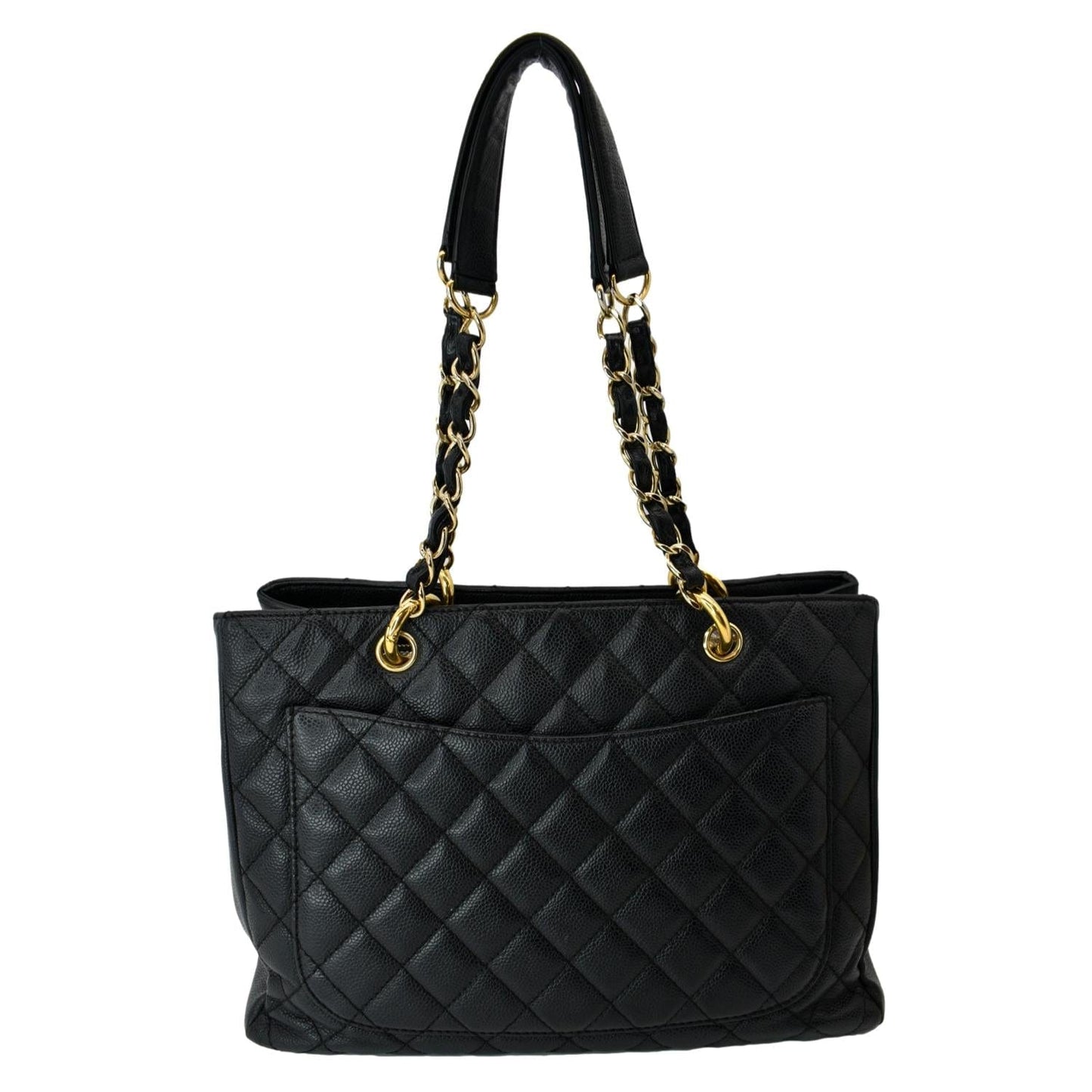 Chanel Grand Shopping GST Caviar Leather Black Travel Bag