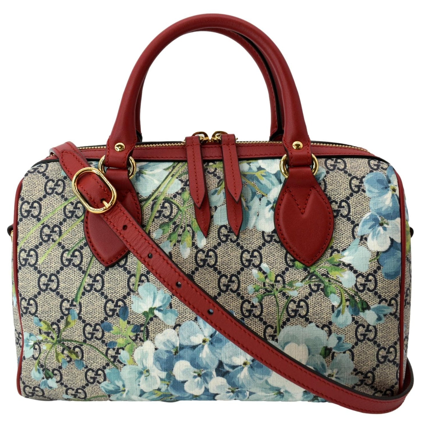 Gucci Floral Blooms Supreme Boston Bag Monogram Small Travel Bag
