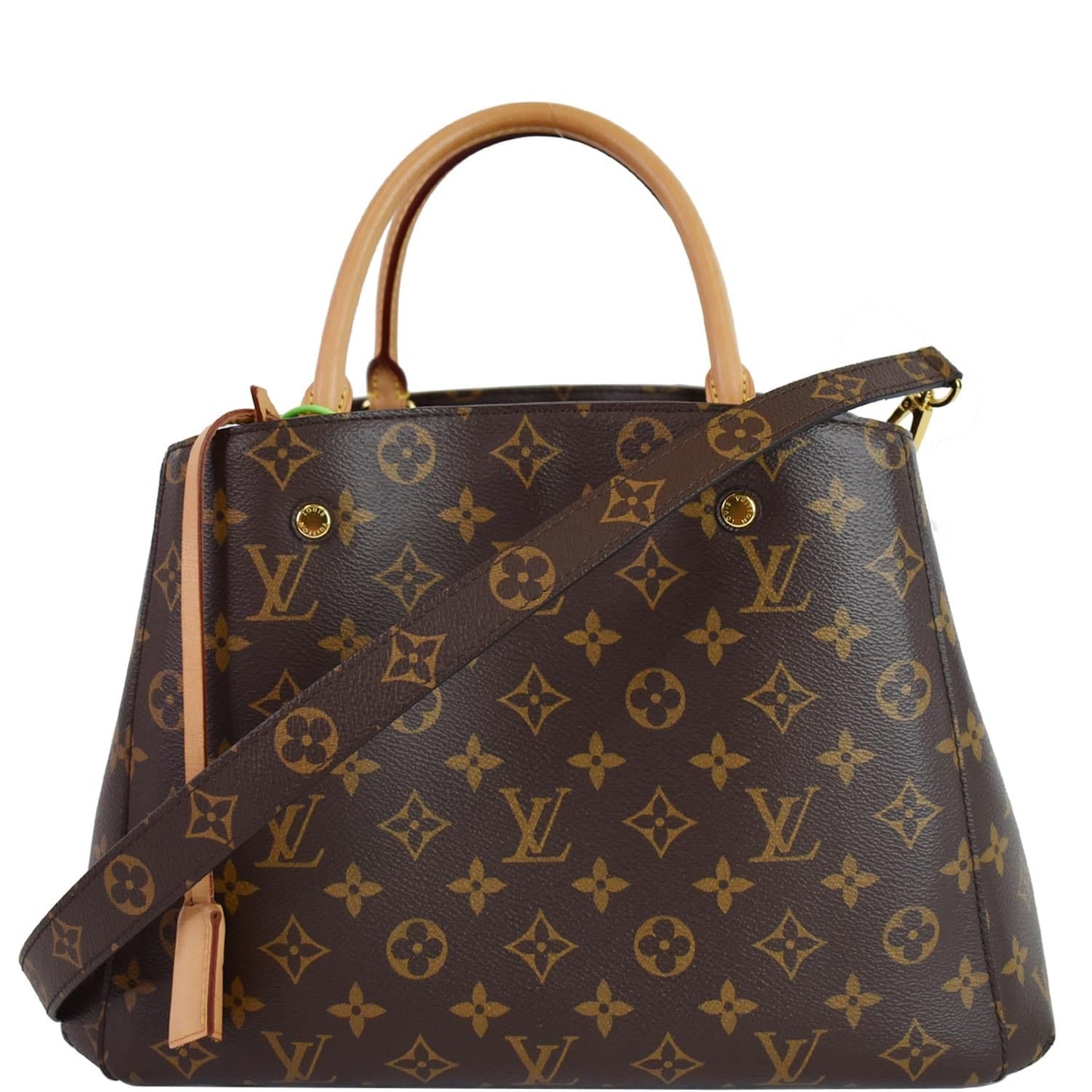 Louis Montaigne Mm Shoulder Bag Canvas Monogram Brown 4