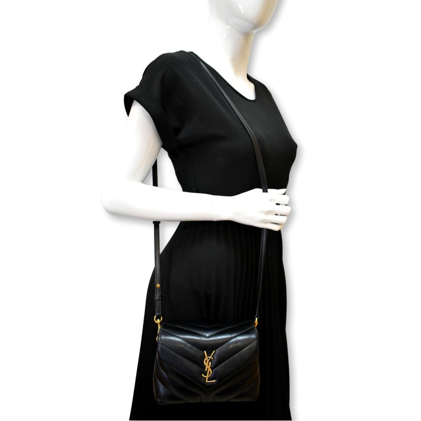 YSL Saint Laurent Saint Small Loulou Shoulder Bag Leather Matelasse