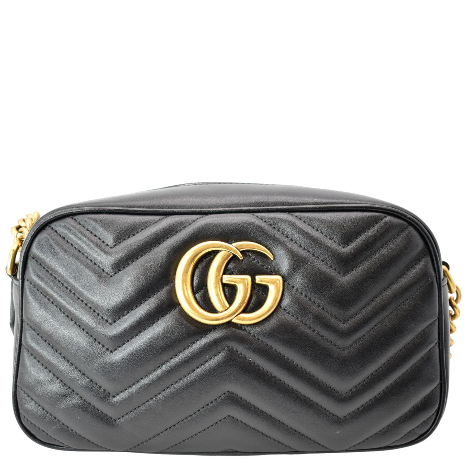 Gucci Marmont Small Crossbody Bag Leather Matelasse