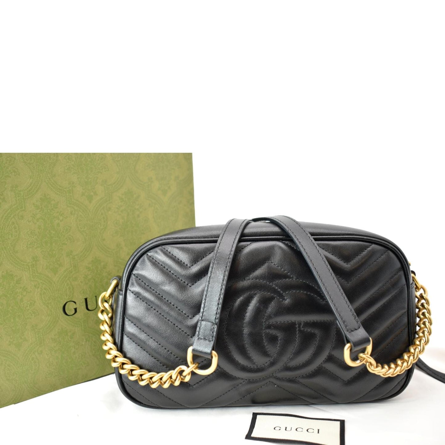 Gucci Marmont Small Crossbody Bag Leather Matelasse