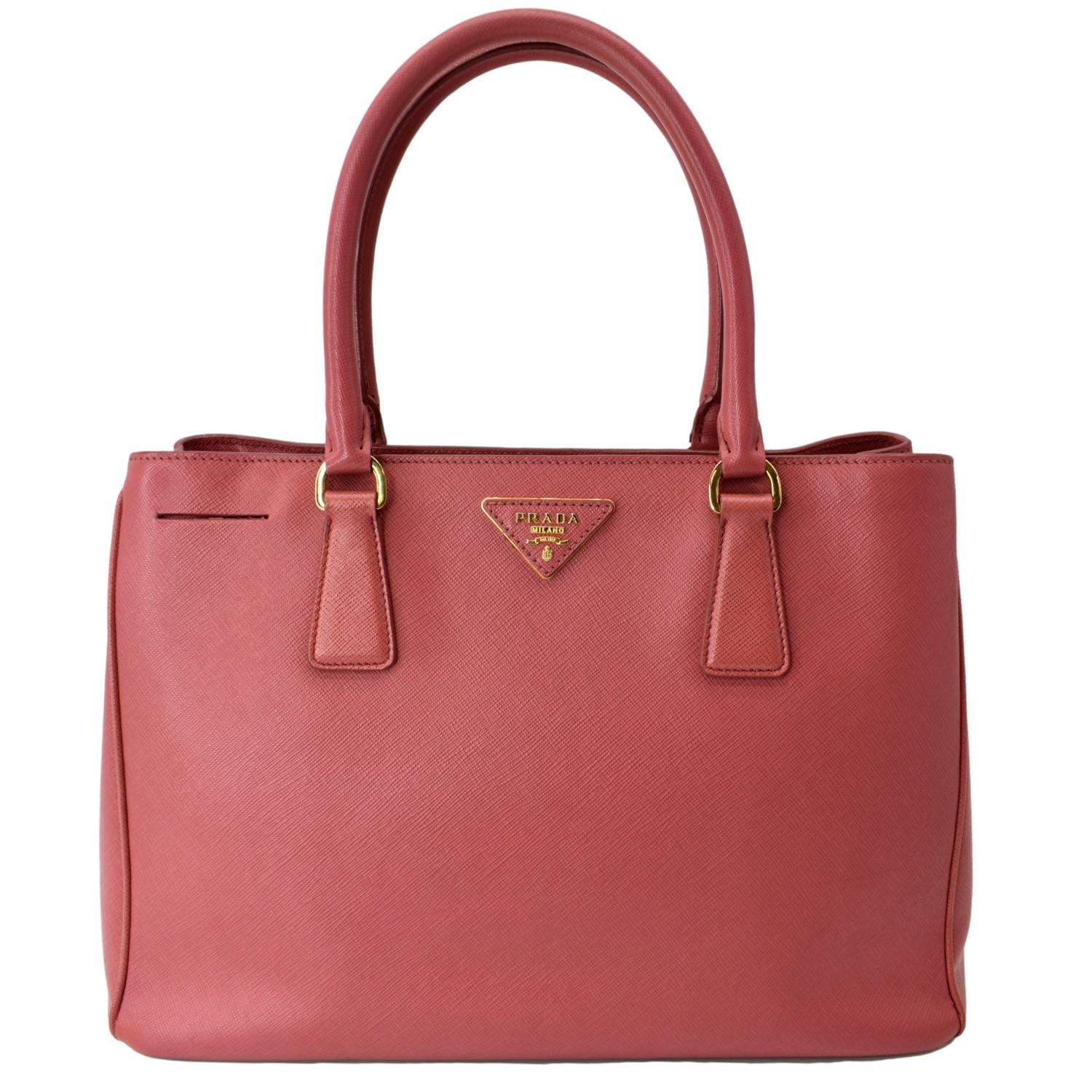 Prada Galleria Tote Bag Leather Saffiano Pink