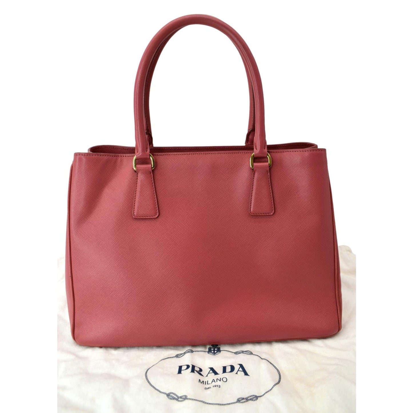 Prada Galleria Tote Bag Leather Saffiano Pink