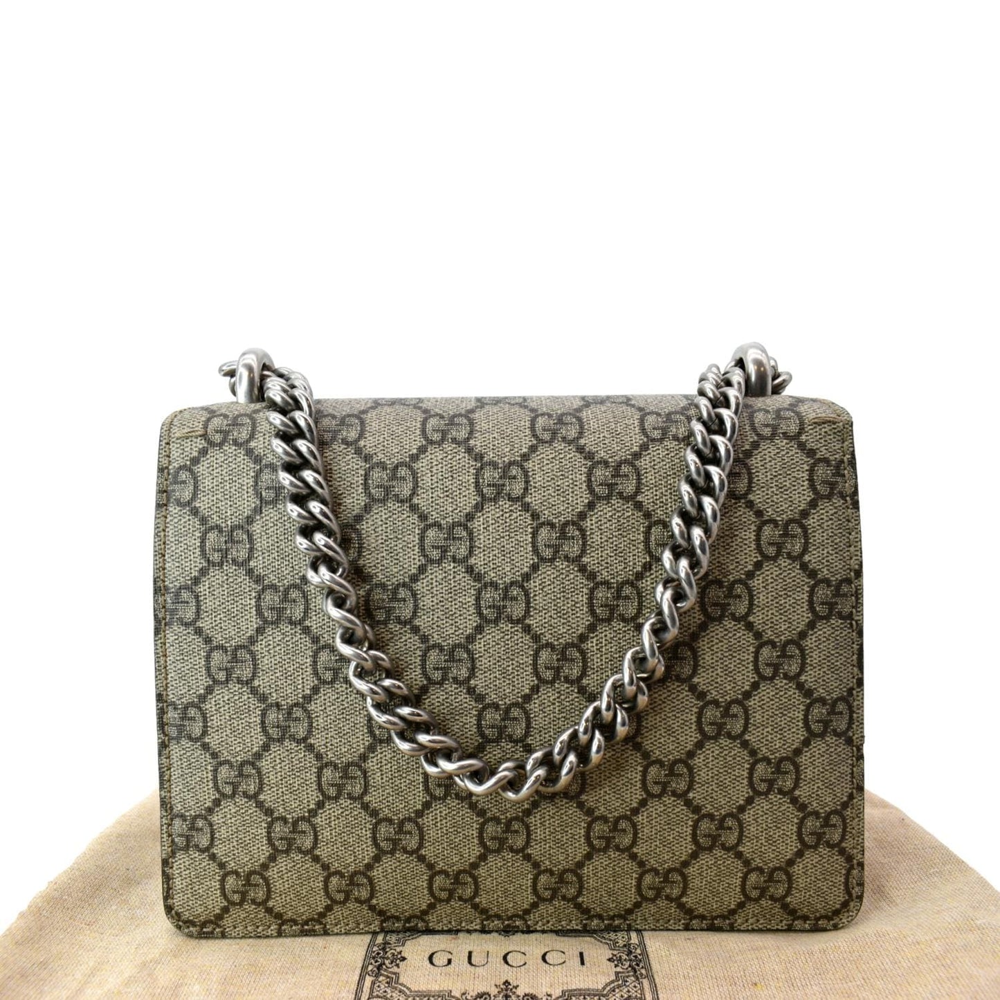 Gucci Dionysus Supreme Crossbody Bag Canvas Beige
