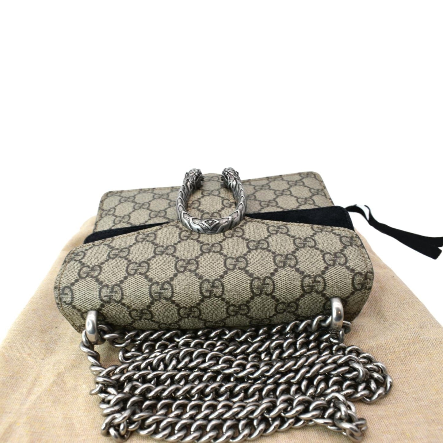 Gucci Dionysus Supreme Crossbody Bag Canvas Beige