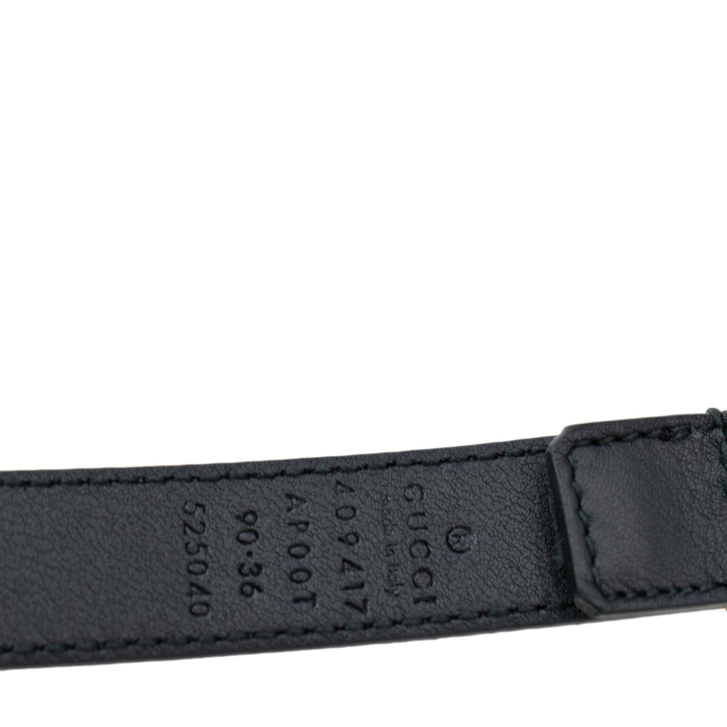 Gucci Double Buckle Belt Handbag Leather Black Accessory Buckle 409417