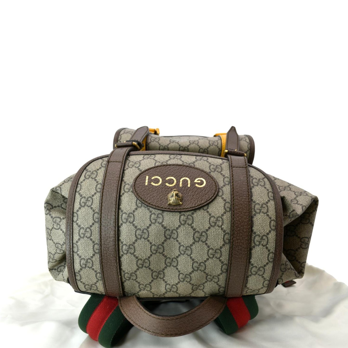 Gucci Soft Supreme Backpack Bag Canvas Beige Backpack 473869
