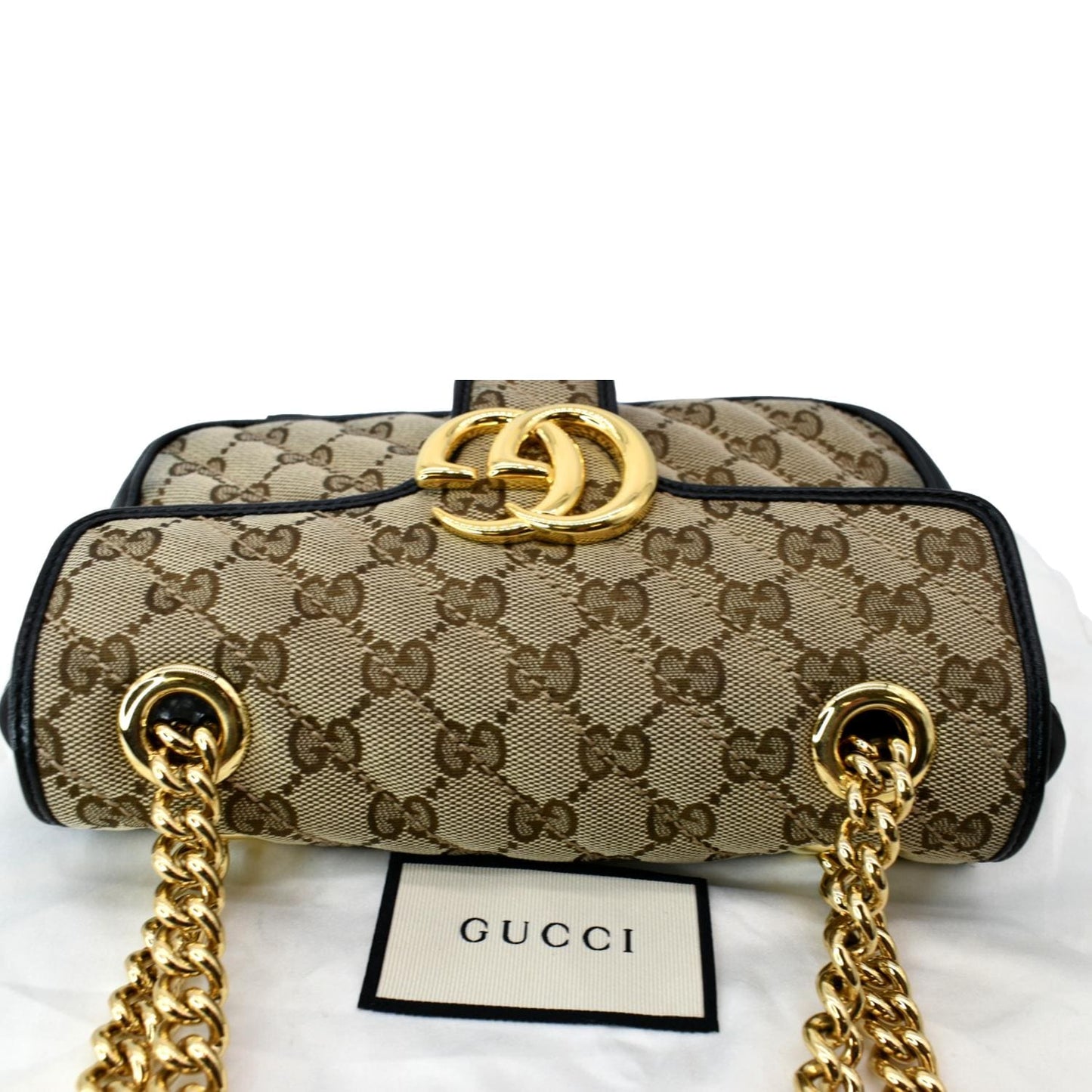 Gucci Marmont Mini Shoulder Bag Leather Canvas