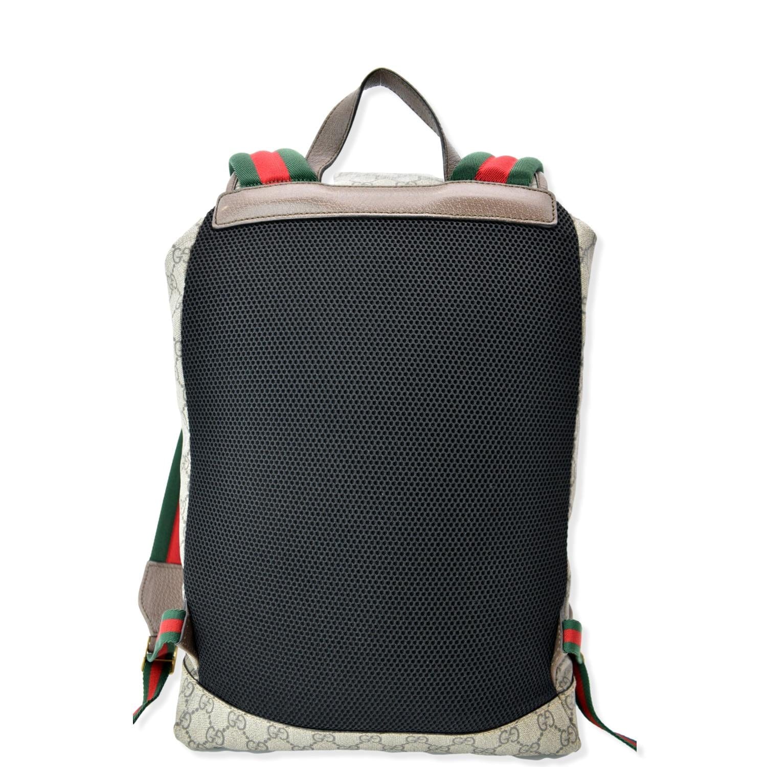 Gucci Soft Supreme Backpack Bag Canvas Beige