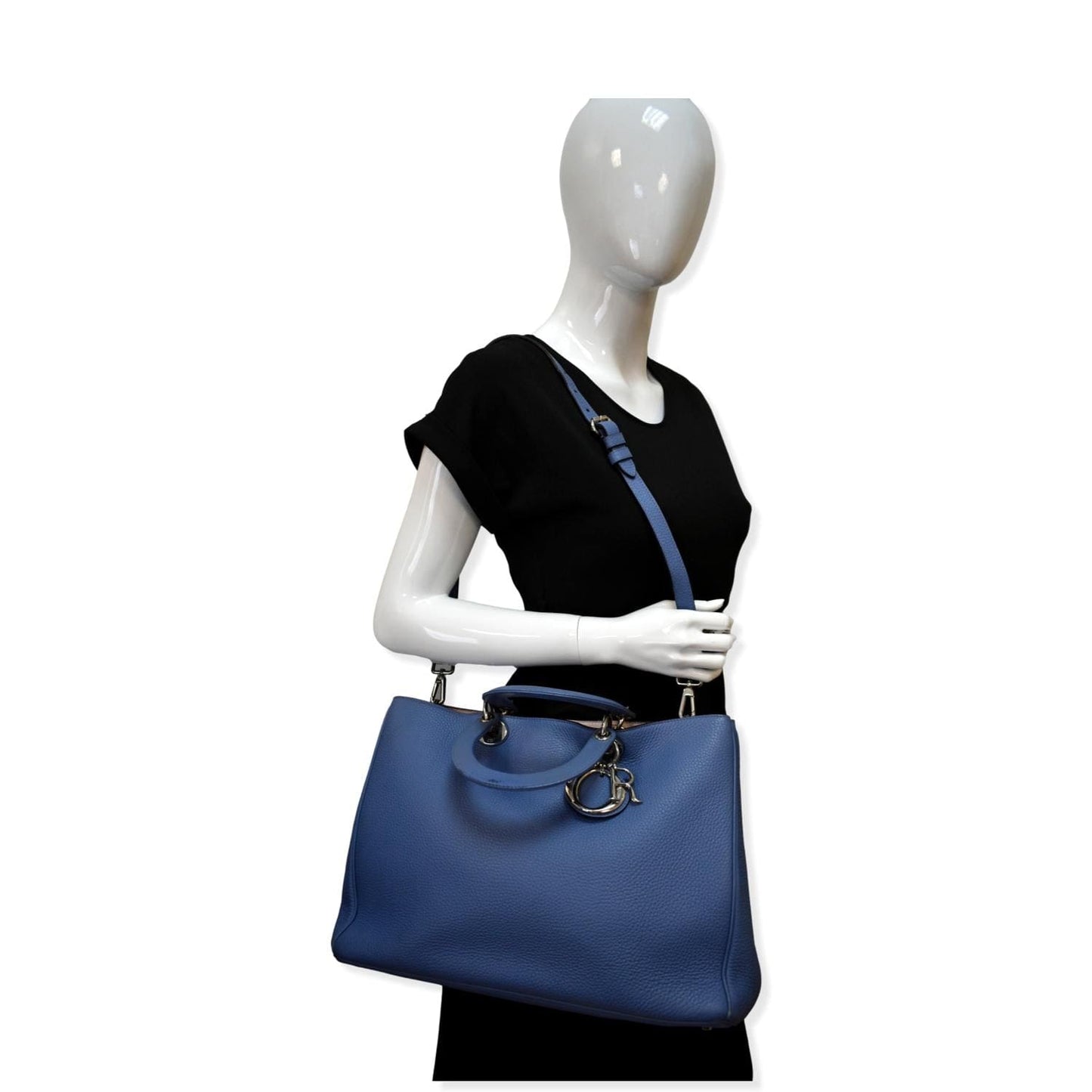 Dior issimo Shoulder Bag Leather Blue