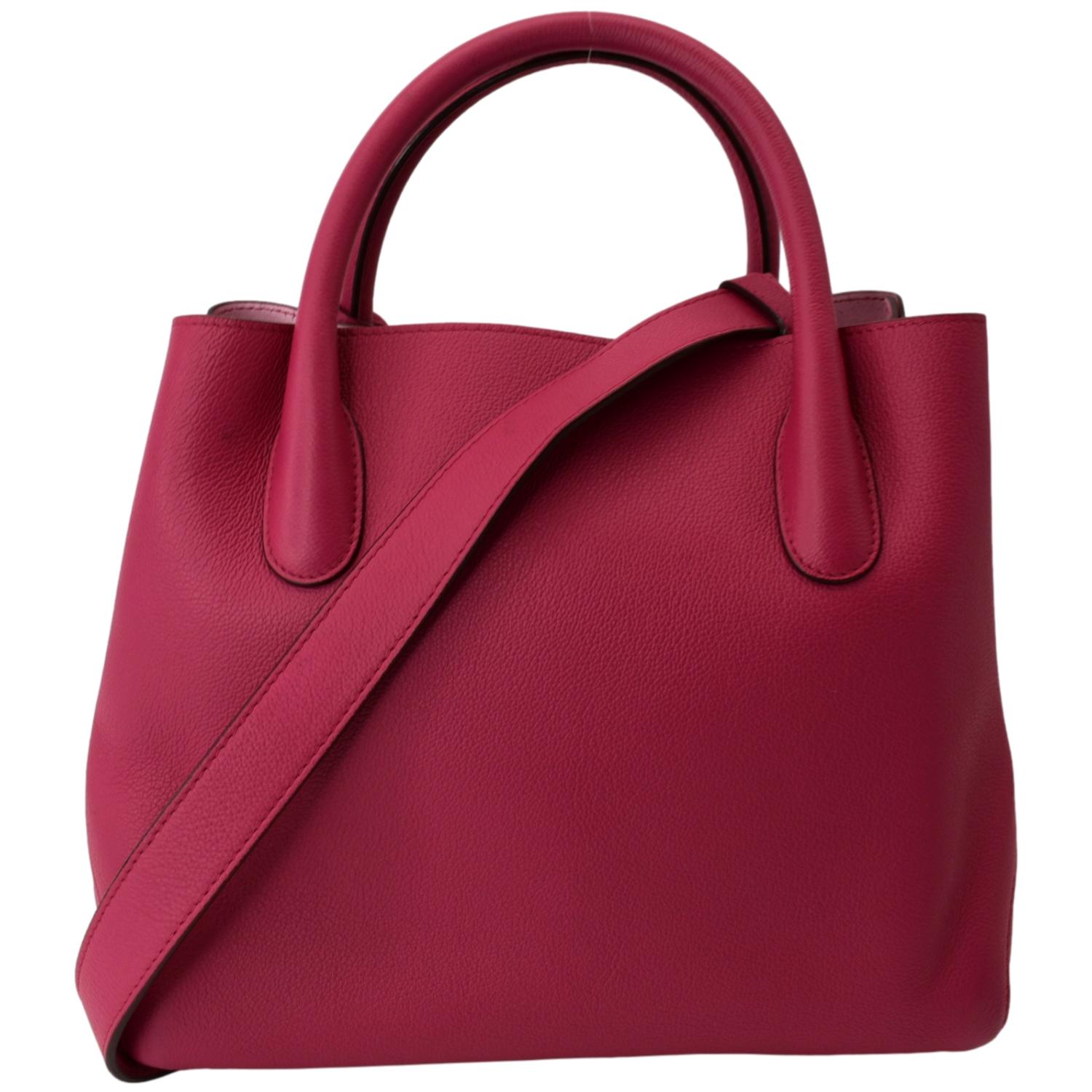 Dior Open Bar Grained Tote Bag Leather Pink