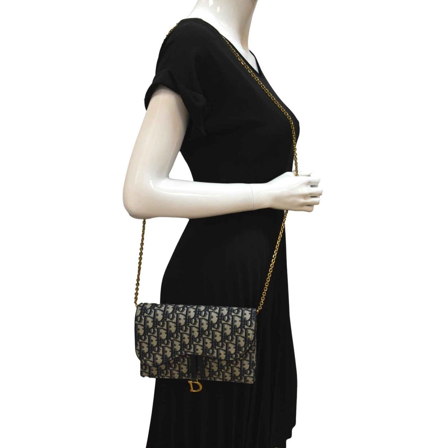 Dior Christian Saddle Oblique Jacquard Pouch Crossbody Bag