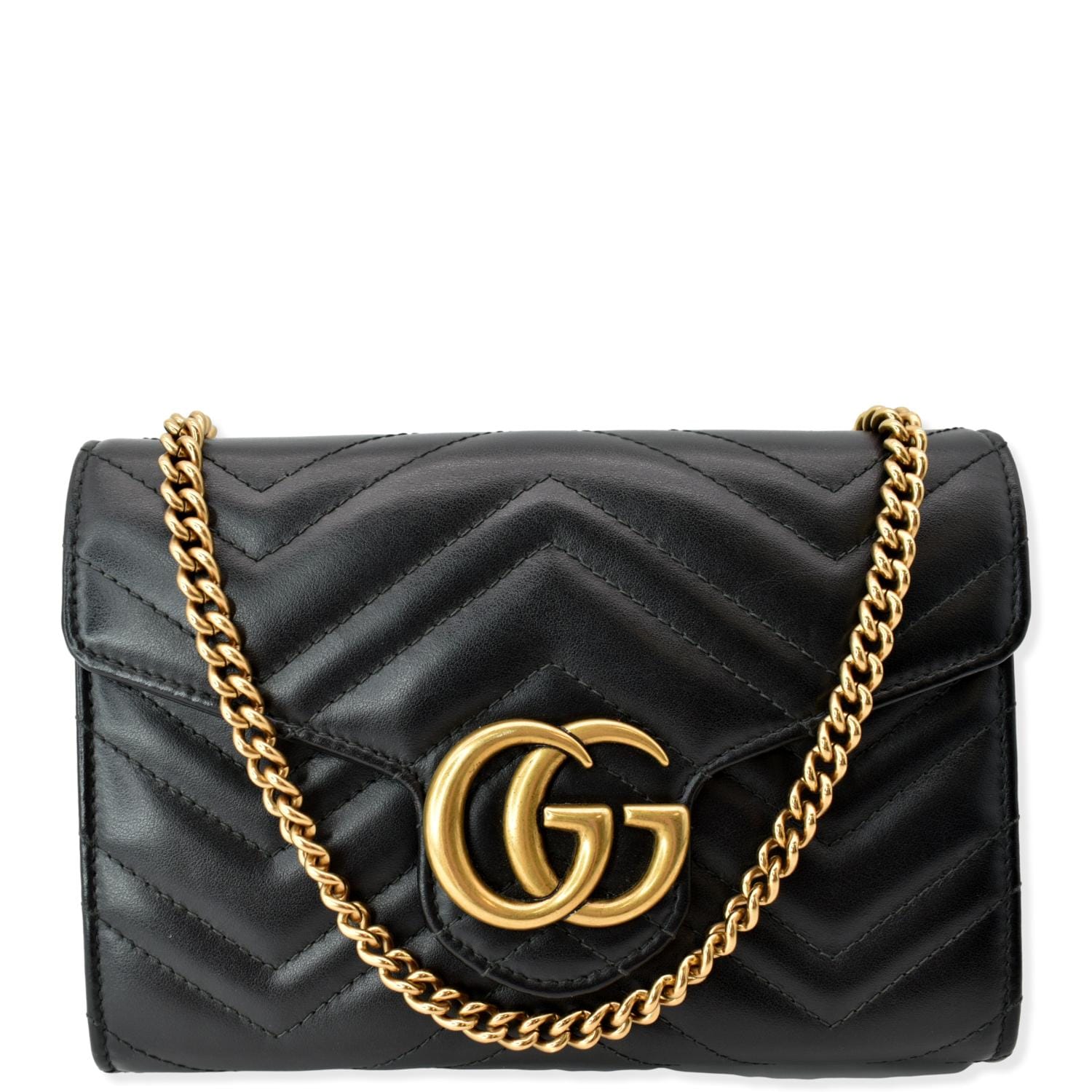 Gucci Marmont Mini Crossbody Bag Leather Matelasse Mini 1