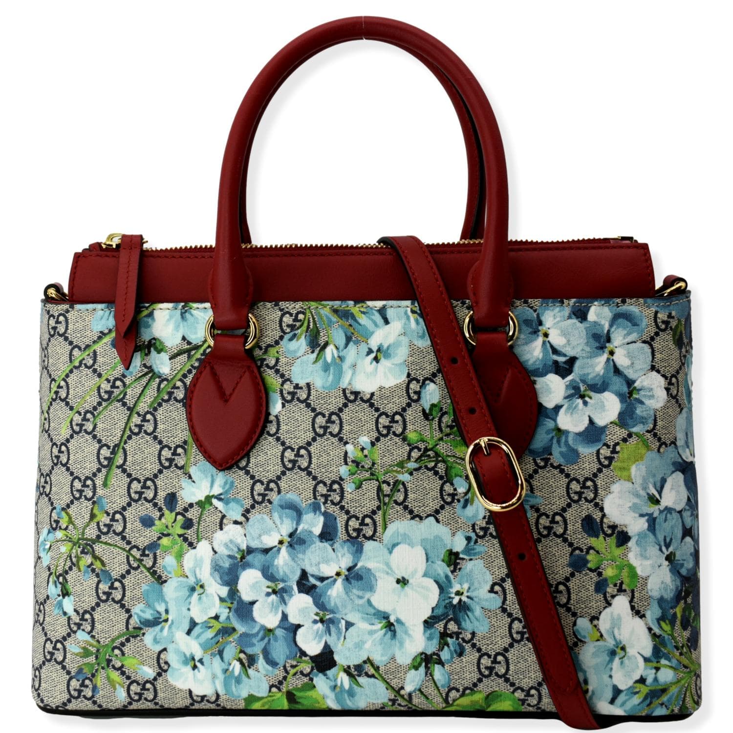 Gucci Blooms Floral Supreme Satchel Bag Leather Canvas Shoulder Bag Floral 546316