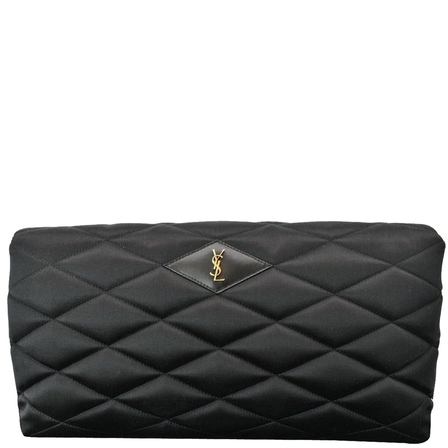 YSL Saint Laurent Saint Sade Clutch Satin Black Clutch Bag