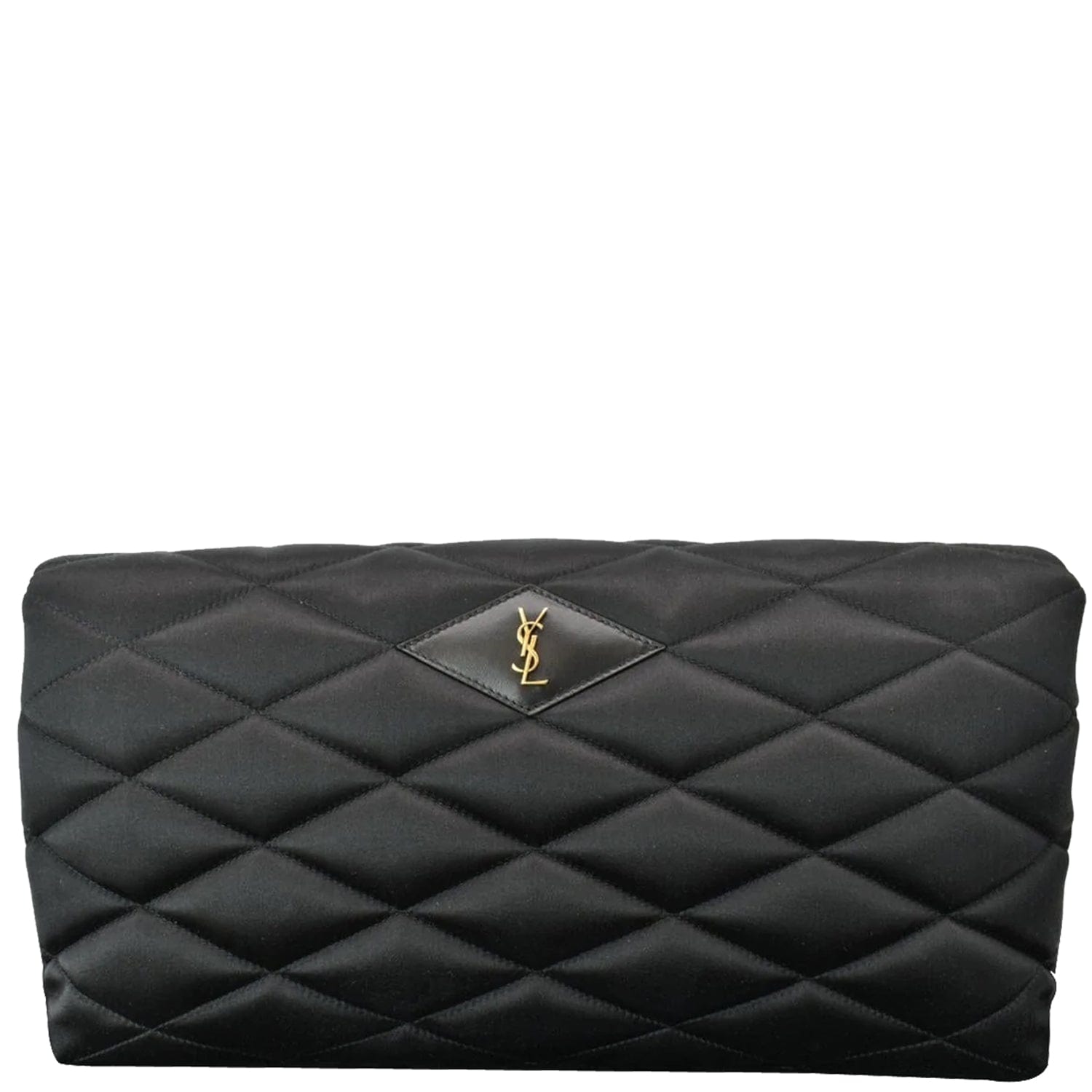 YSL Saint Laurent Saint Sade Clutch Satin Black Clutch Bag