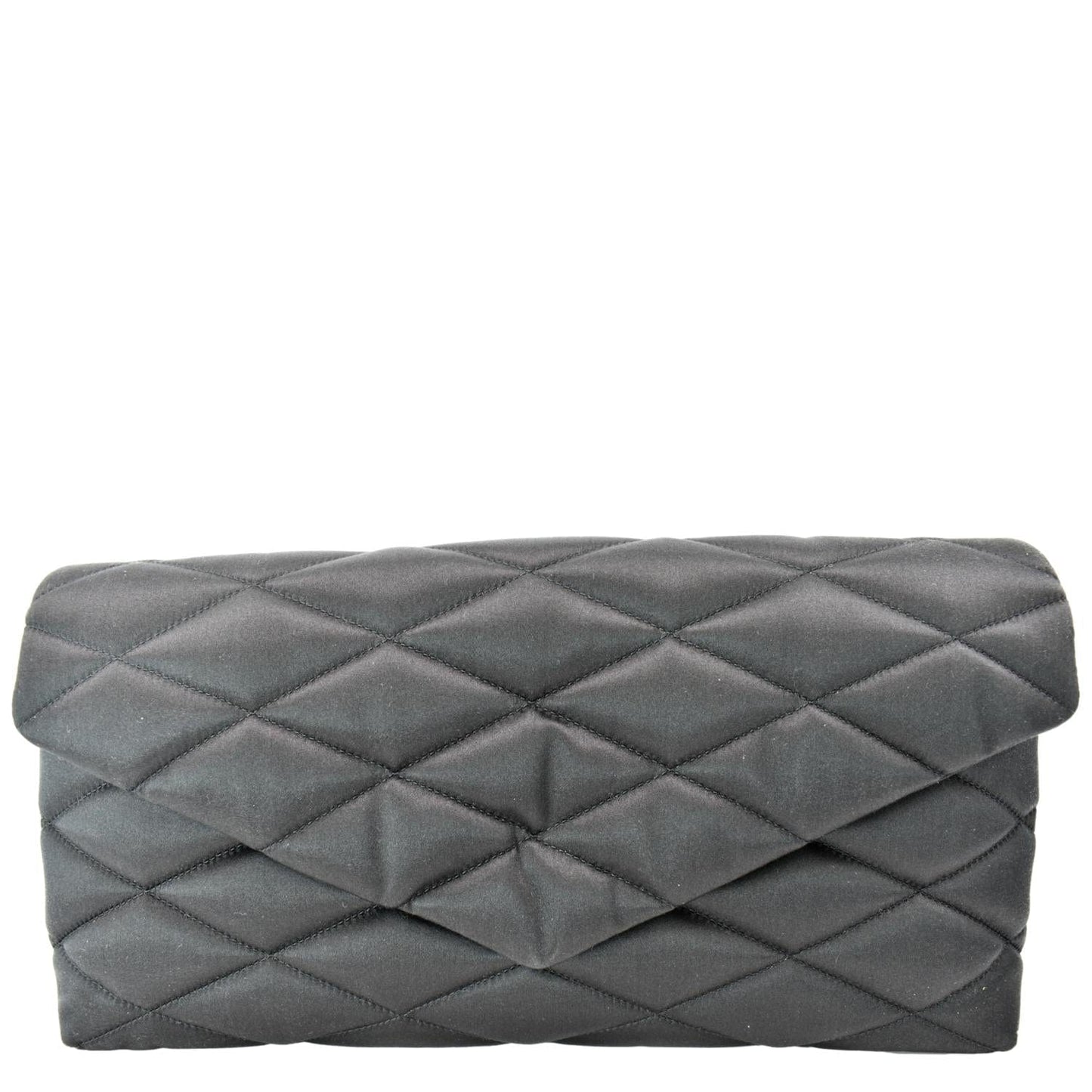 YSL Saint Laurent Saint Sade Clutch Satin Black Clutch Bag