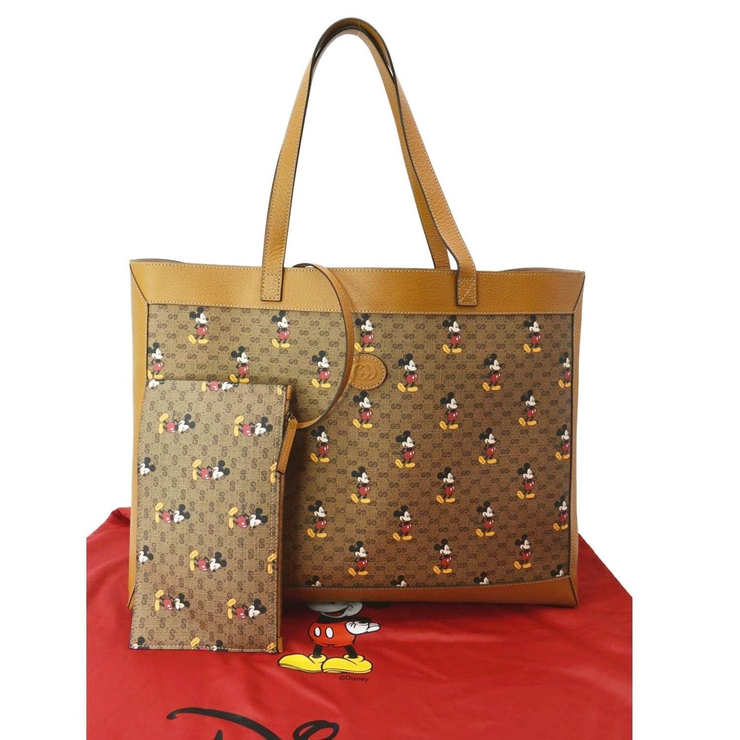 Gucci Disney Supreme Tote Bag Beige Medium
