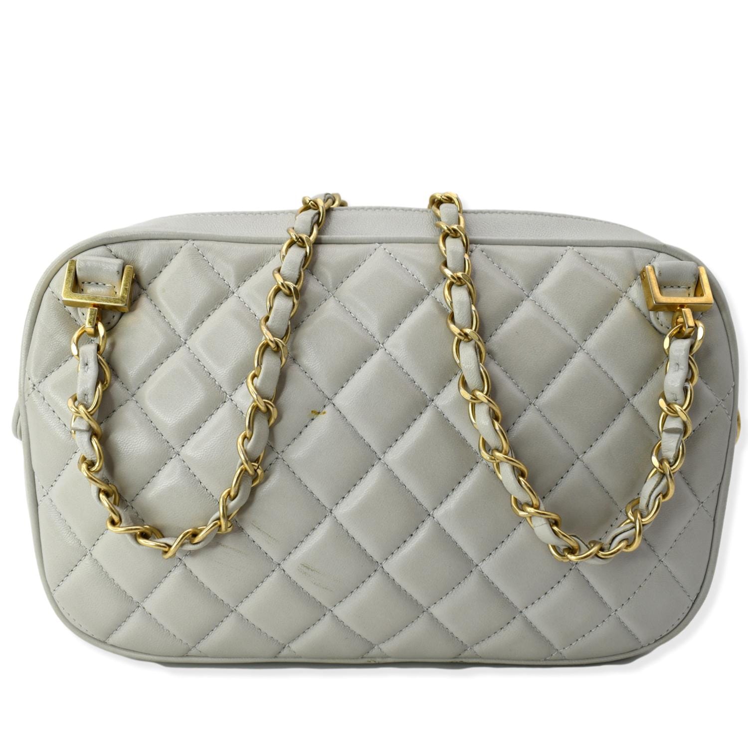 Chanel Misia CC Camera Lambskin White Travel Bag