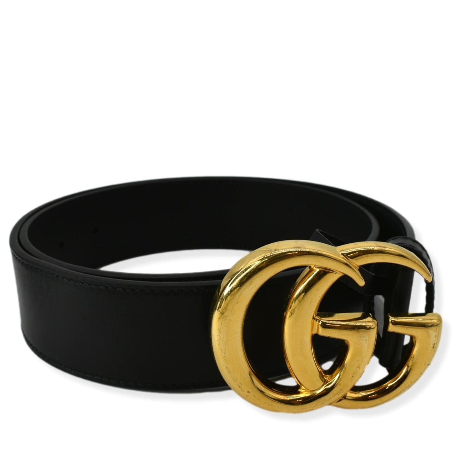 Gucci Double Buckle Belt Handbag Leather Black Accessory G Belt