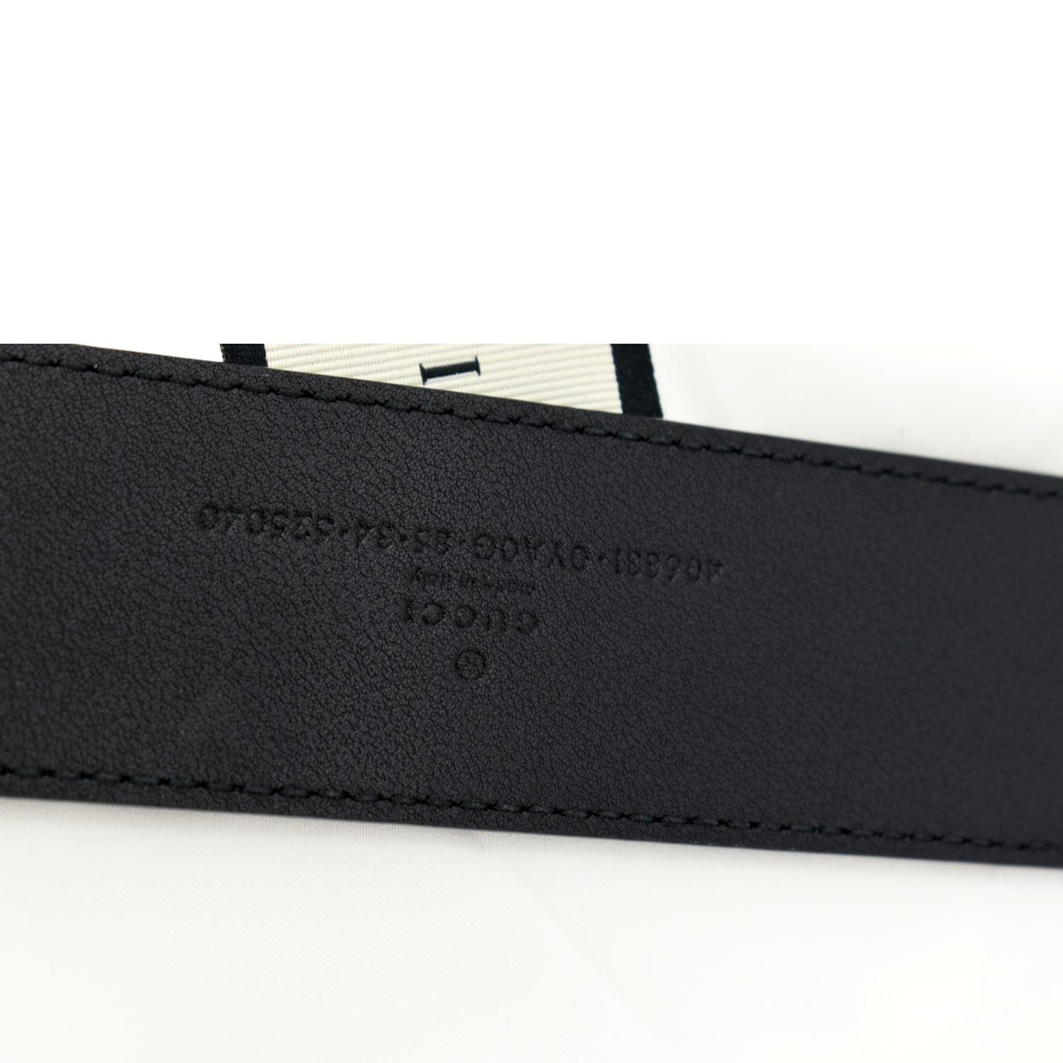 Gucci Double Buckle Belt Handbag Leather Black Accessory G Belt