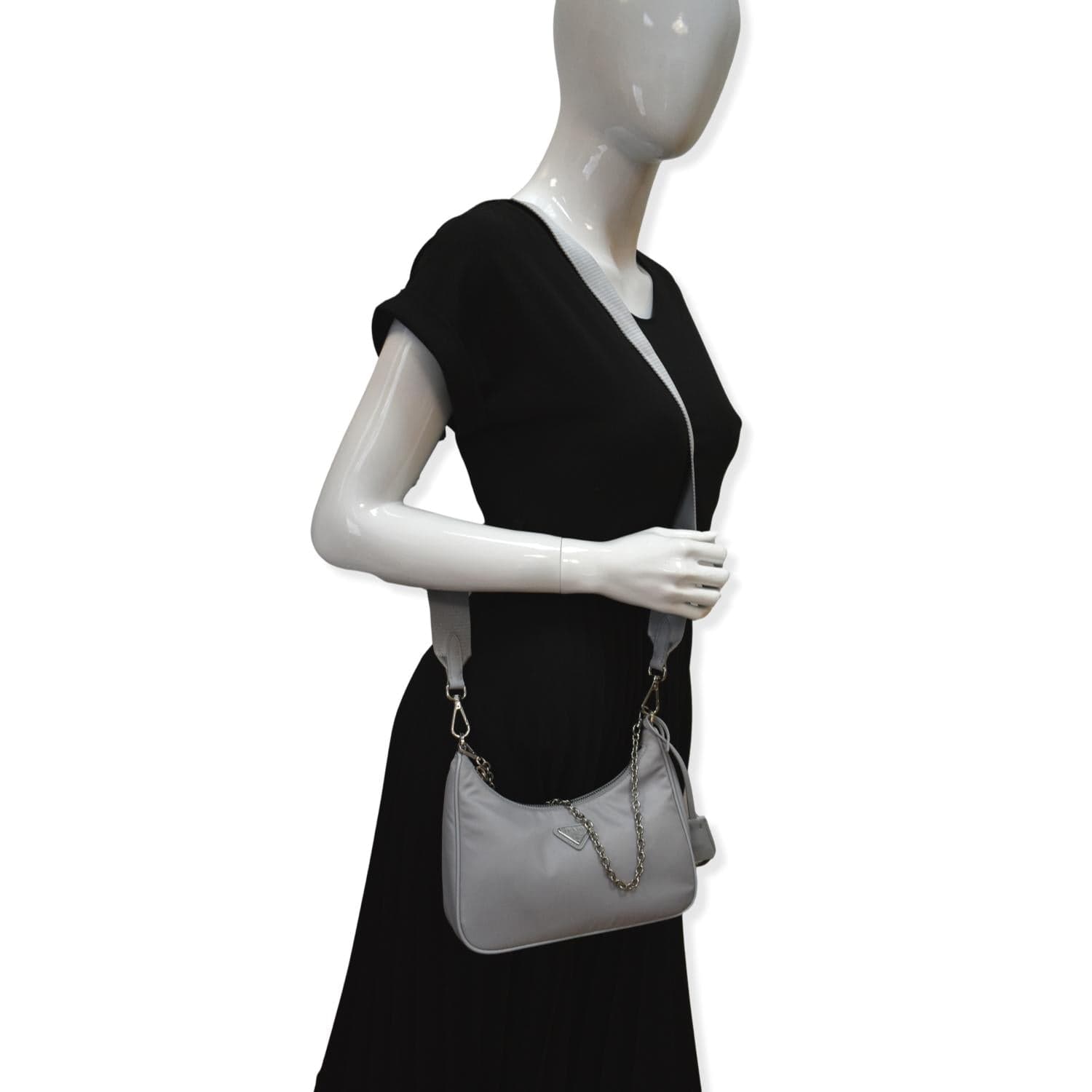 Re Edition Shoulder Bag Grey Hot Deals Nylon