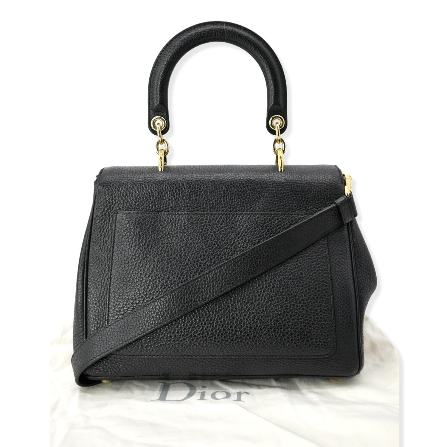 Dior Be Shoulder Bag Leather Black Small