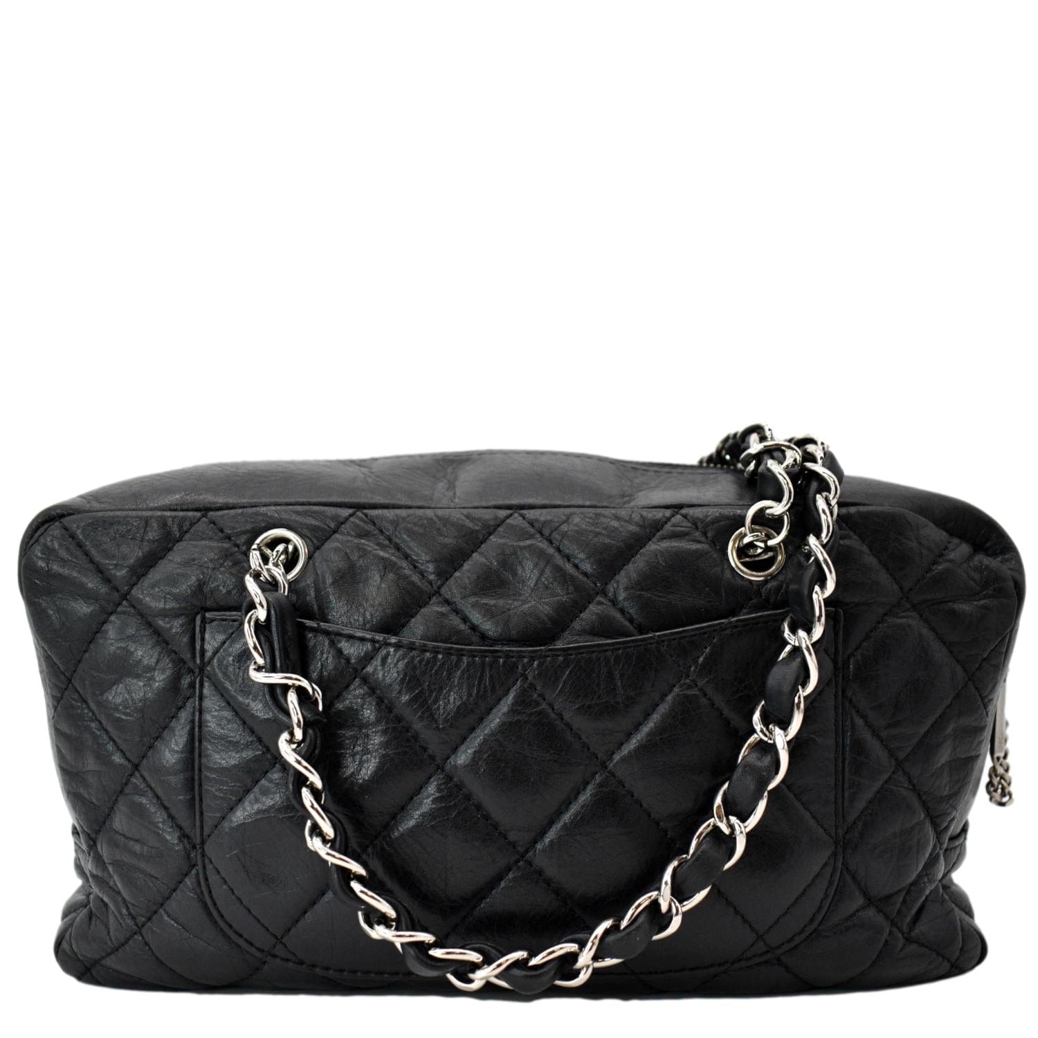 Chanel Leather Black Travel Bag