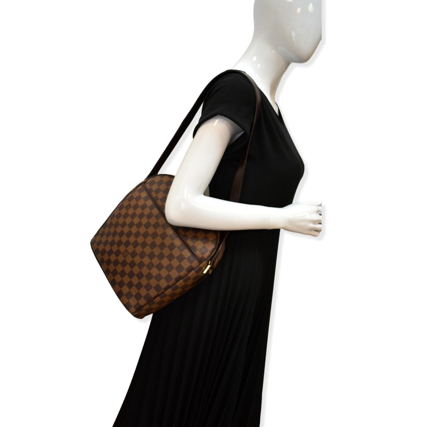 Louis Ipanema Gm Damier Ebene Crossbody Bag Brown