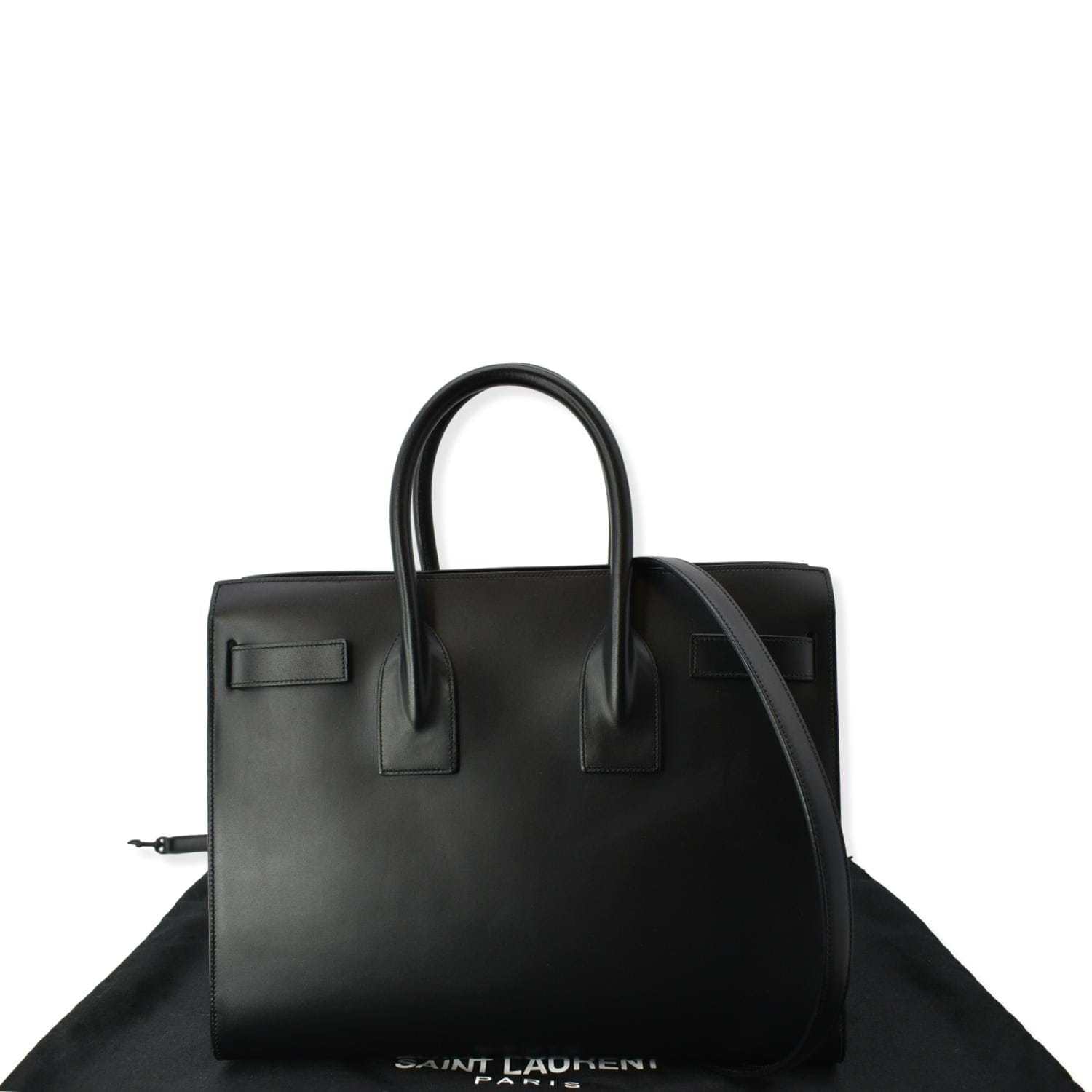 YSL Saint Laurent Saint Sac De Jour Shoulder Bag Leather Black
