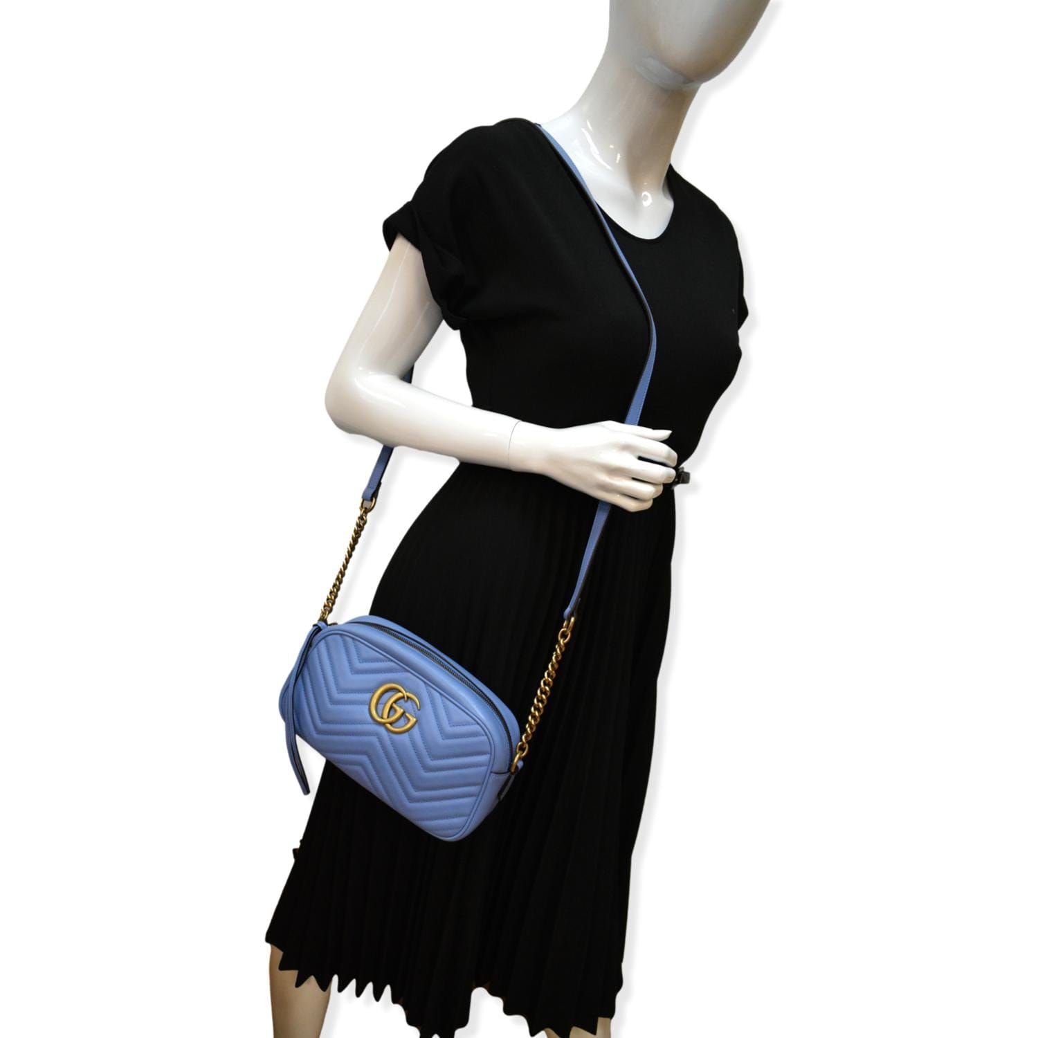Gucci Marmont Crossbody Bag Leather Matelasse